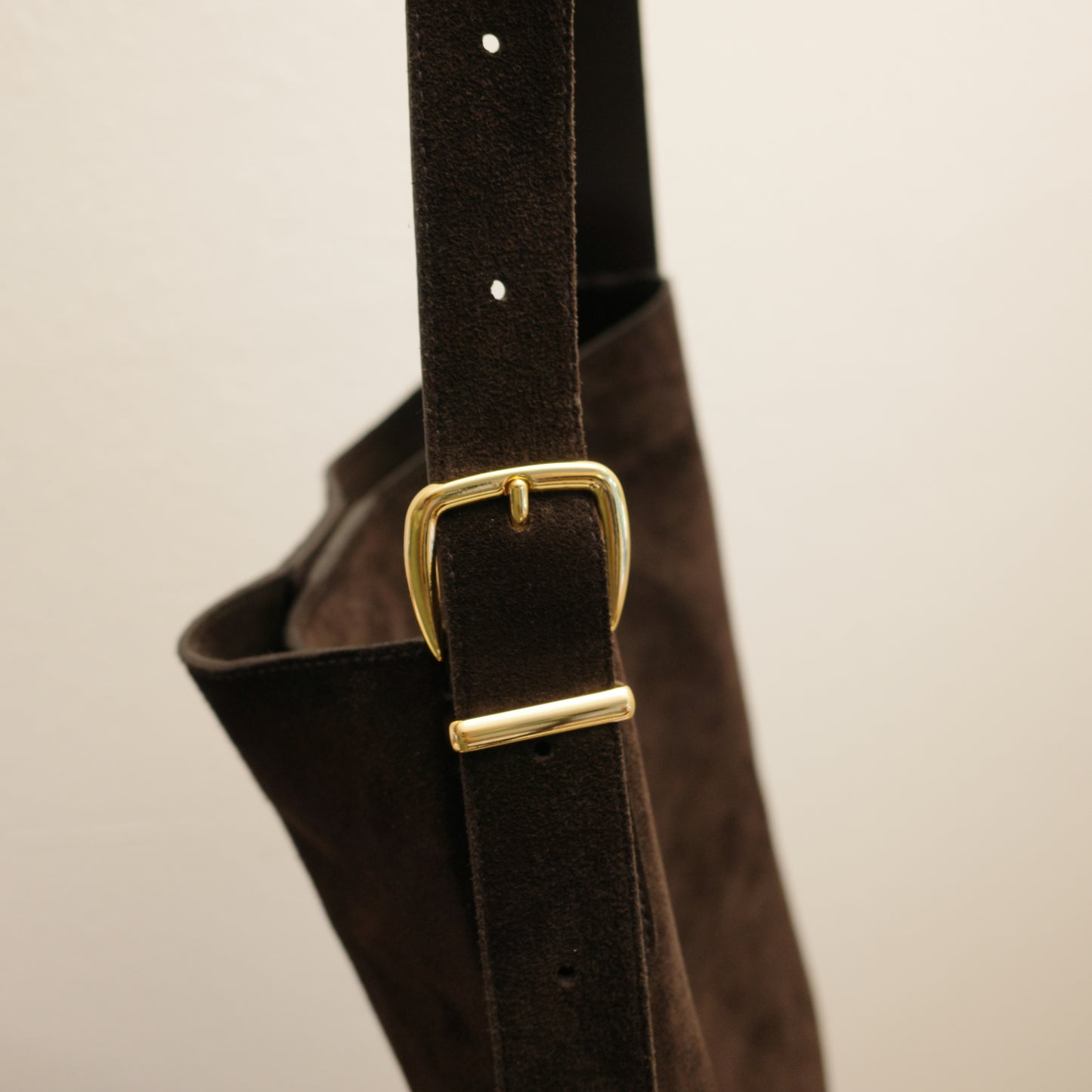 MADEWELL Brown Suede Hobo Tote Bag