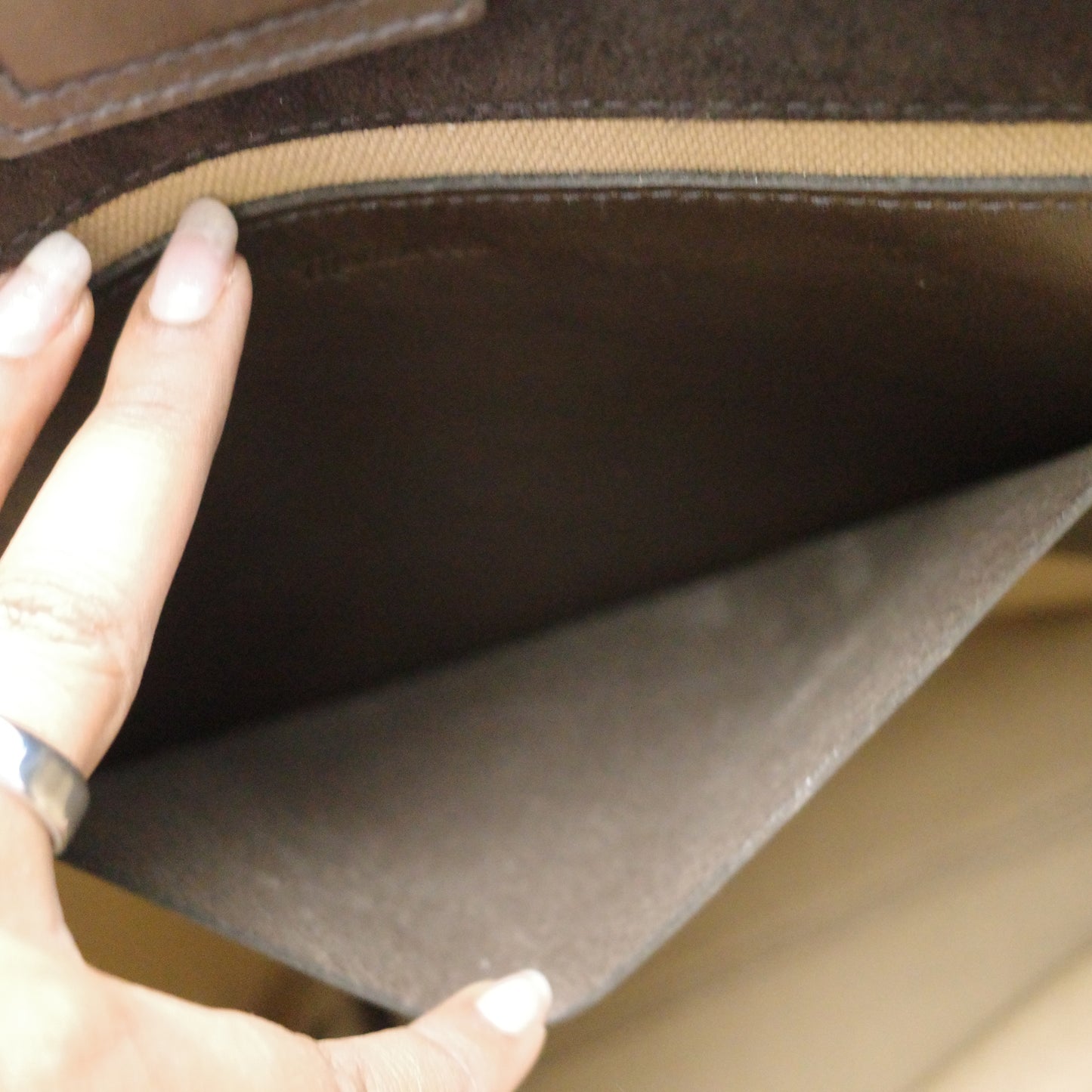 MADEWELL Brown Suede Hobo Tote Bag