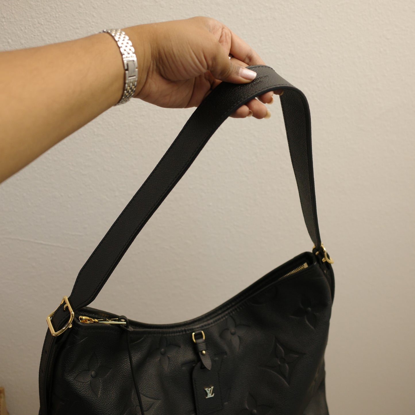 LOUIS VUITTON Black Empreinte Carryall MM NEW IN BOX