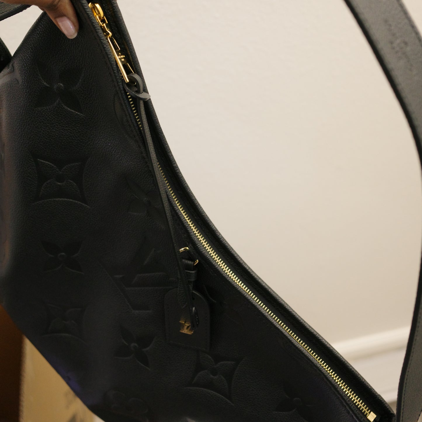 LOUIS VUITTON Black Empreinte Carryall MM NEW IN BOX
