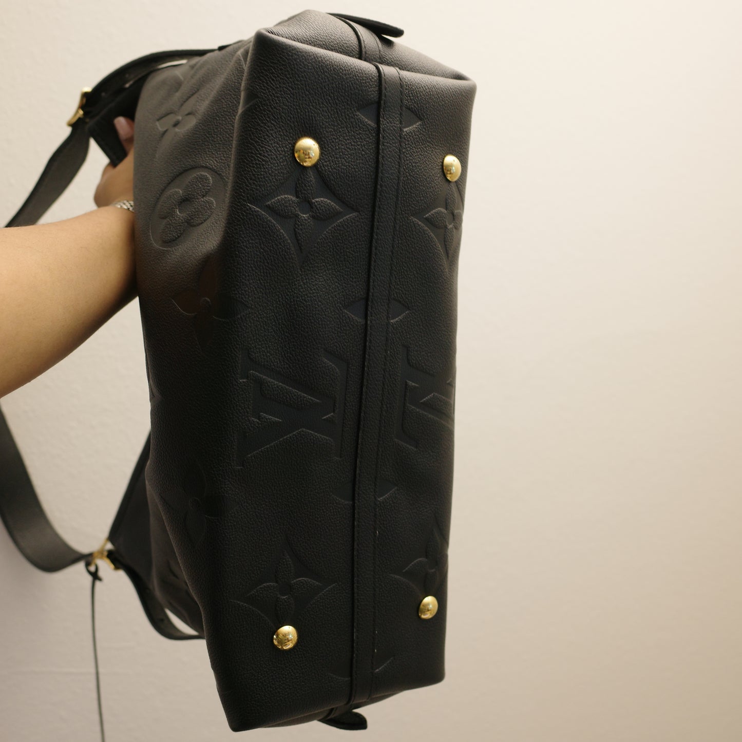LOUIS VUITTON Black Empreinte Carryall MM NEW IN BOX