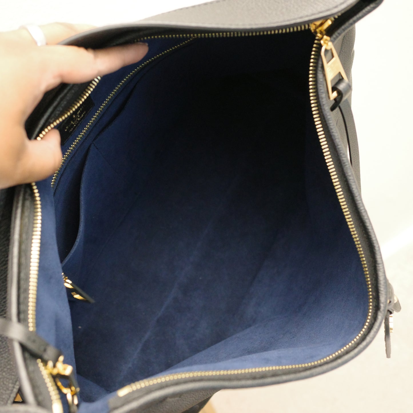 LOUIS VUITTON Black Empreinte Carryall MM NEW IN BOX