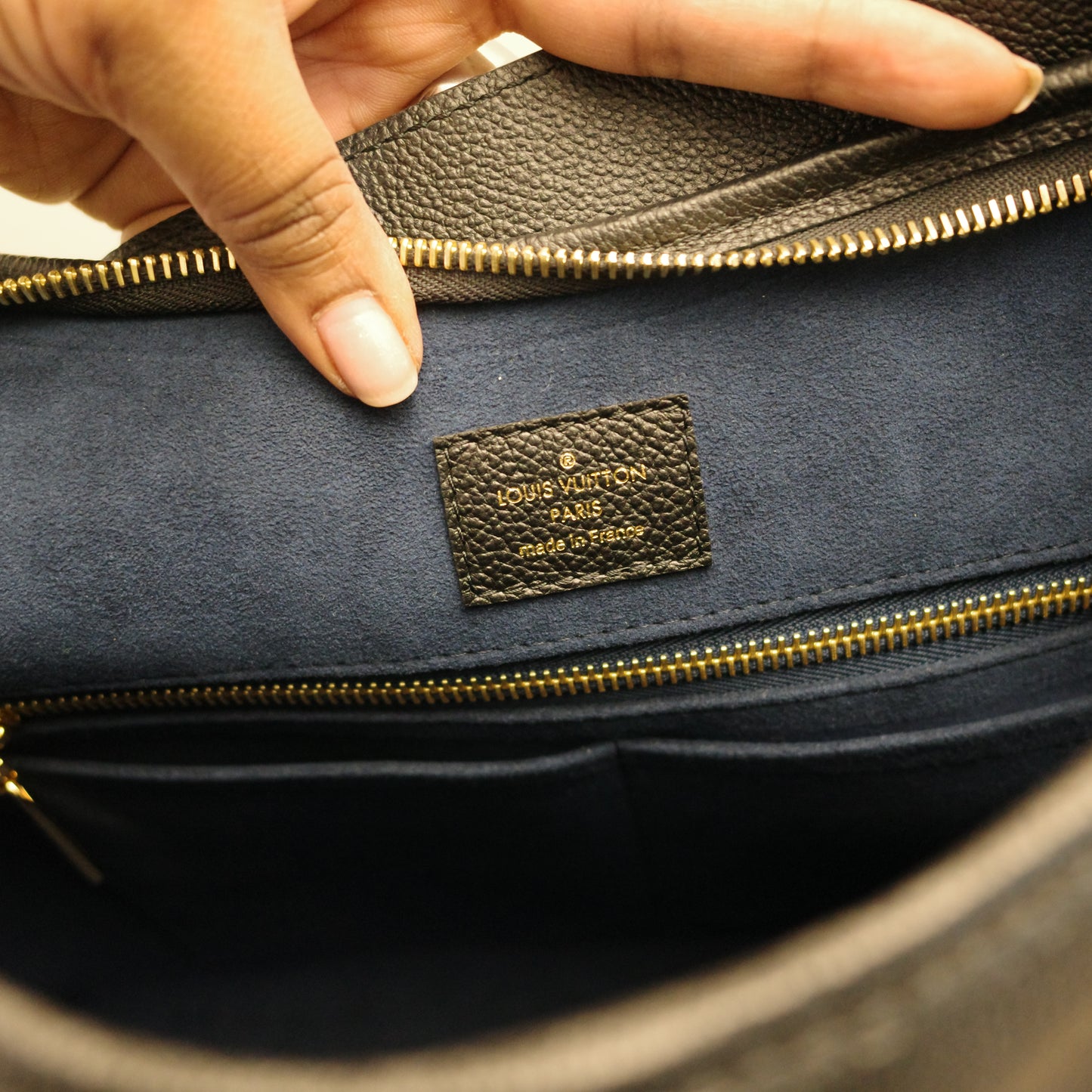LOUIS VUITTON Black Empreinte Carryall MM NEW IN BOX