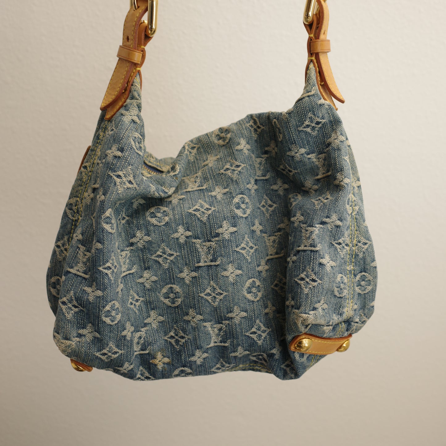 LOUIS VUITTON Vintage Blue Denim Baggy PM