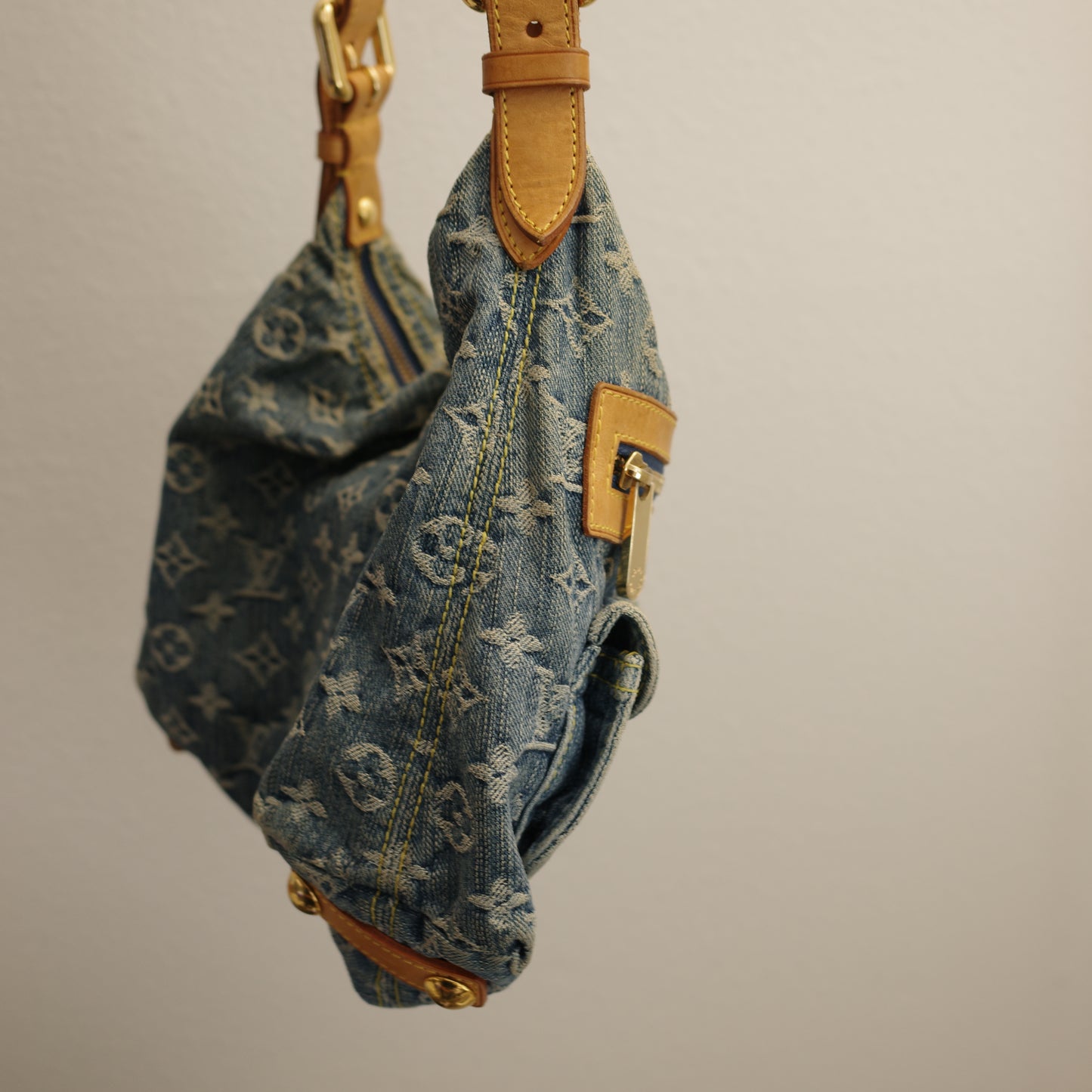 LOUIS VUITTON Vintage Blue Denim Baggy PM