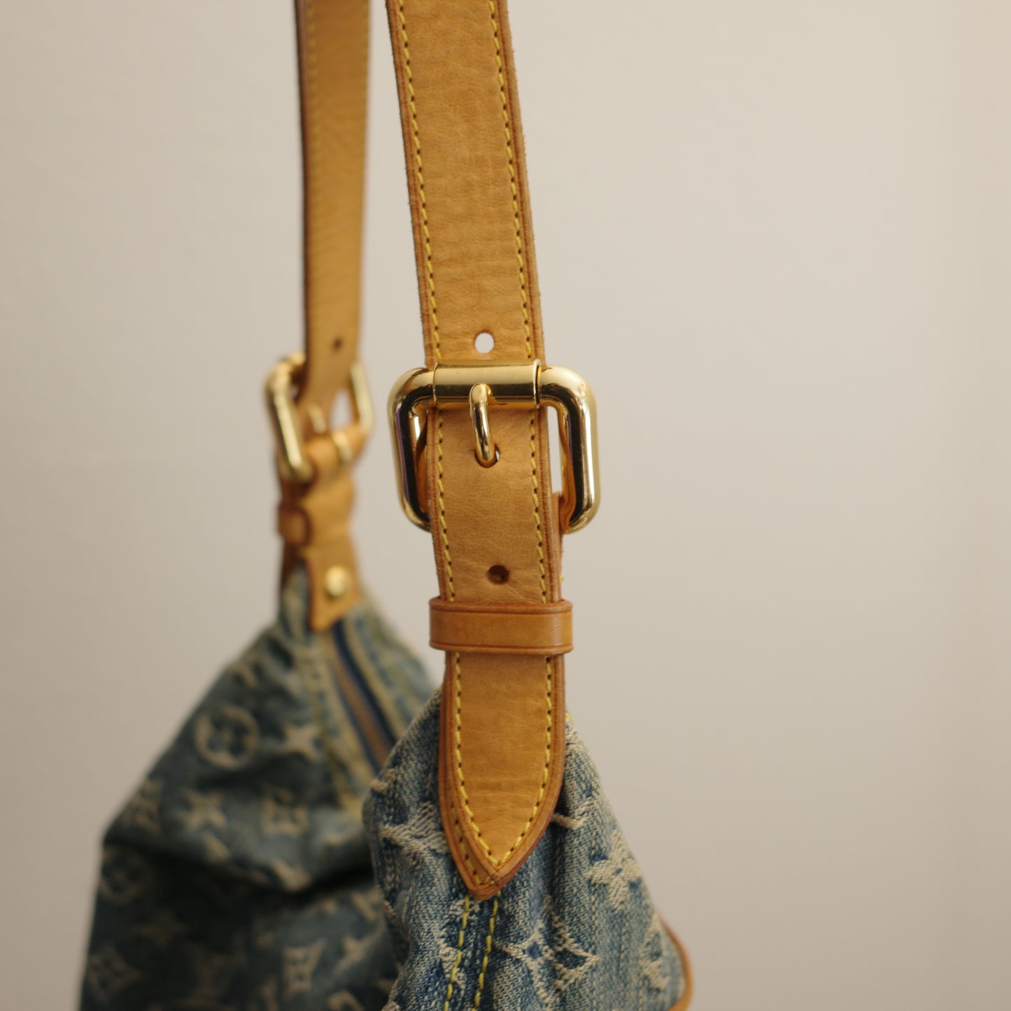 LOUIS VUITTON Vintage Blue Denim Baggy PM