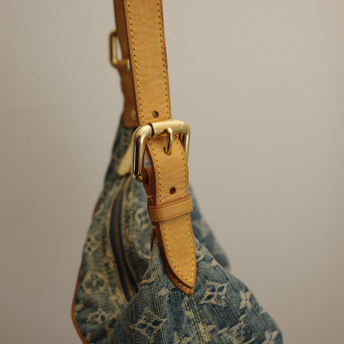 LOUIS VUITTON Vintage Blue Denim Baggy PM