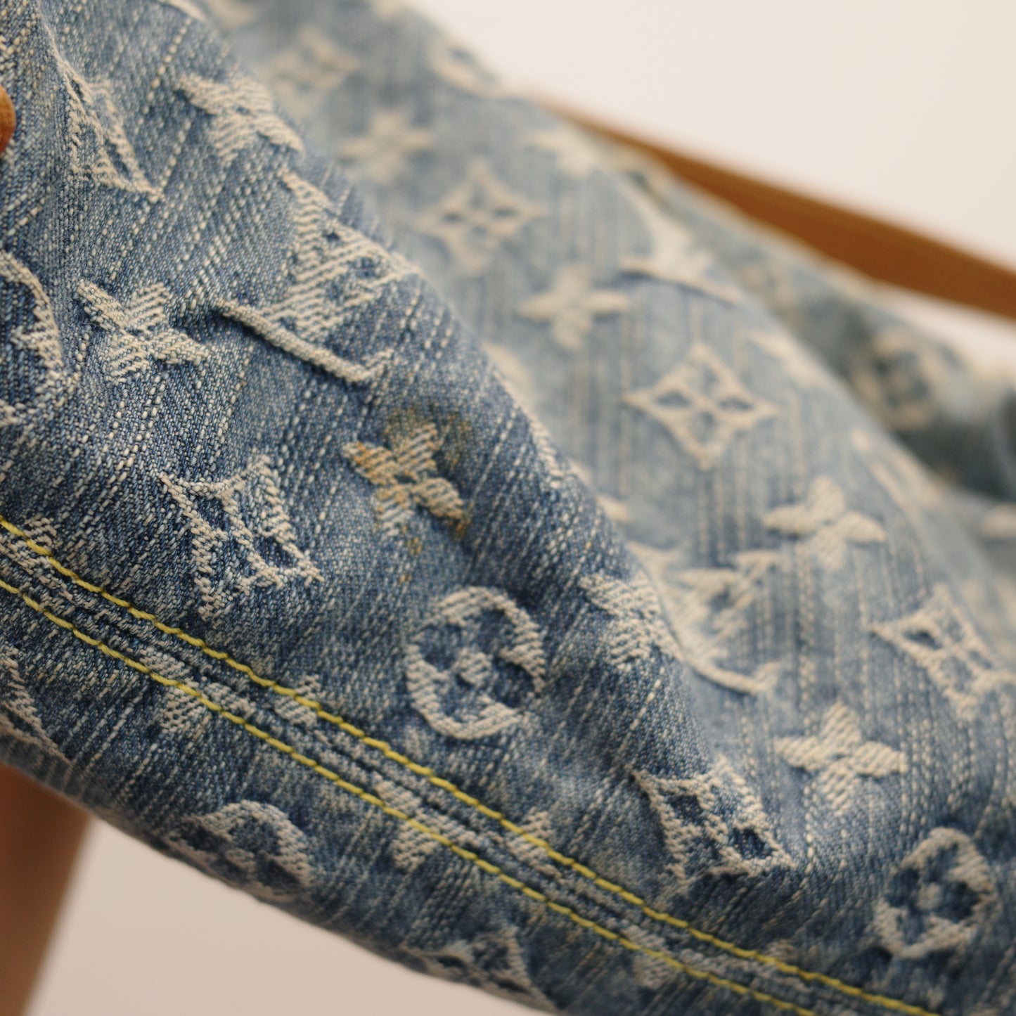 LOUIS VUITTON Vintage Blue Denim Baggy PM