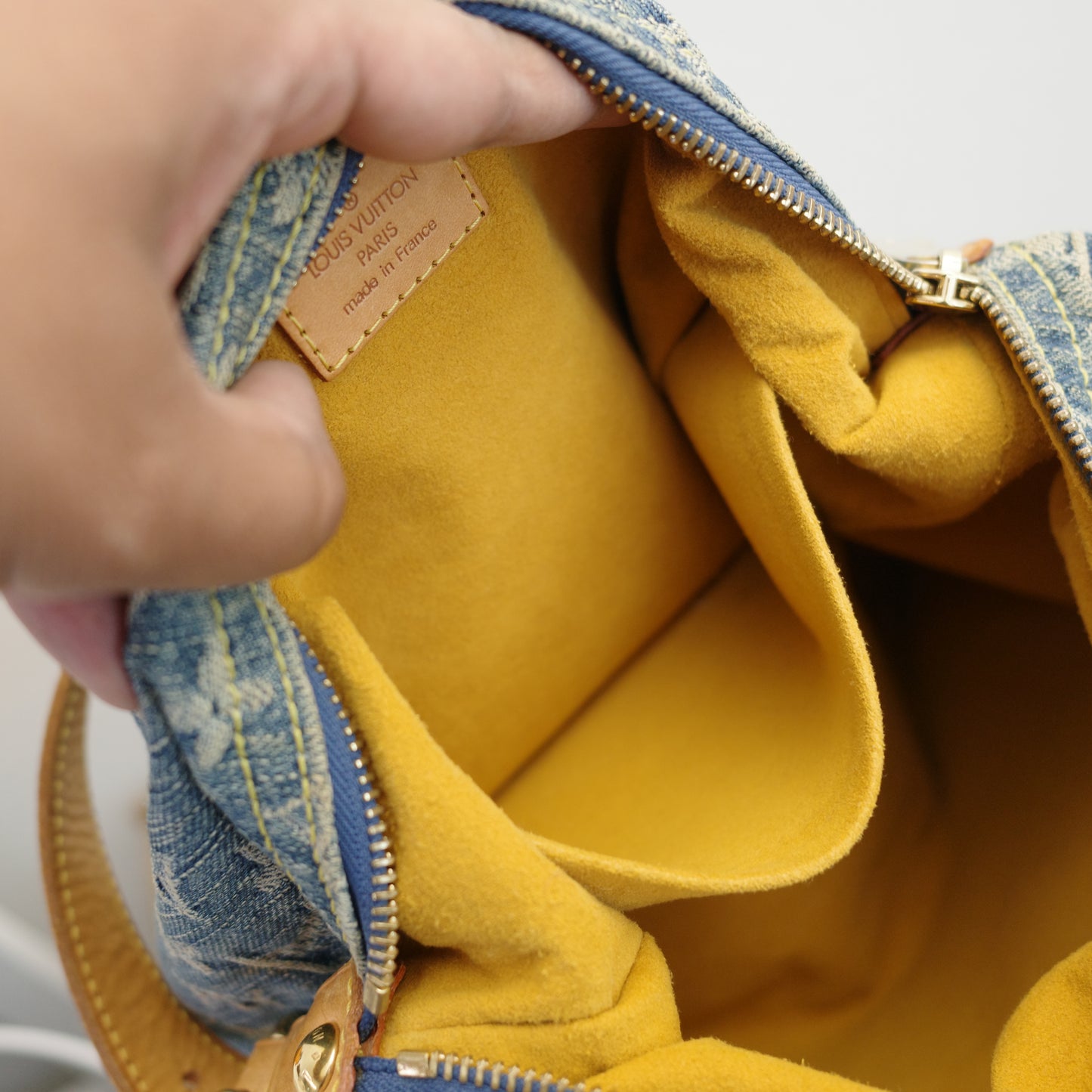 LOUIS VUITTON Vintage Blue Denim Baggy PM