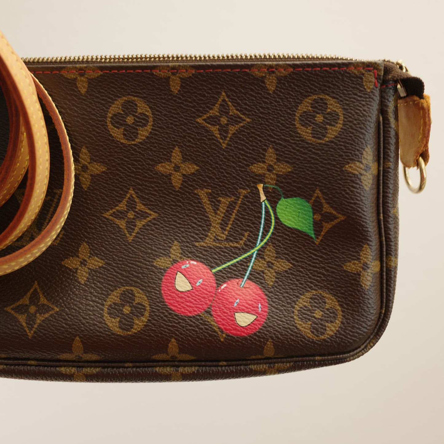 LOUIS VUITTON Monogram Murakami Cherry Pochette Accessoires