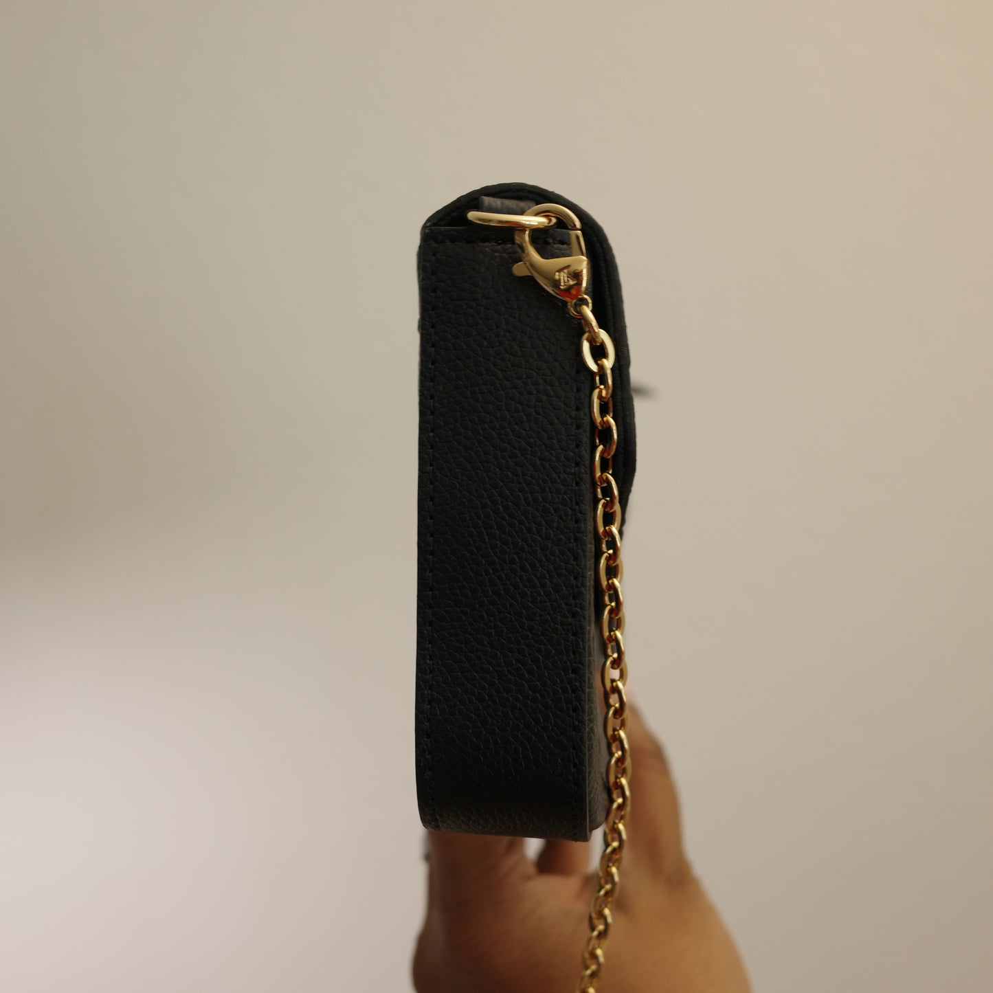 LOUIS VUITTON Black Empreinte Felice Pochette