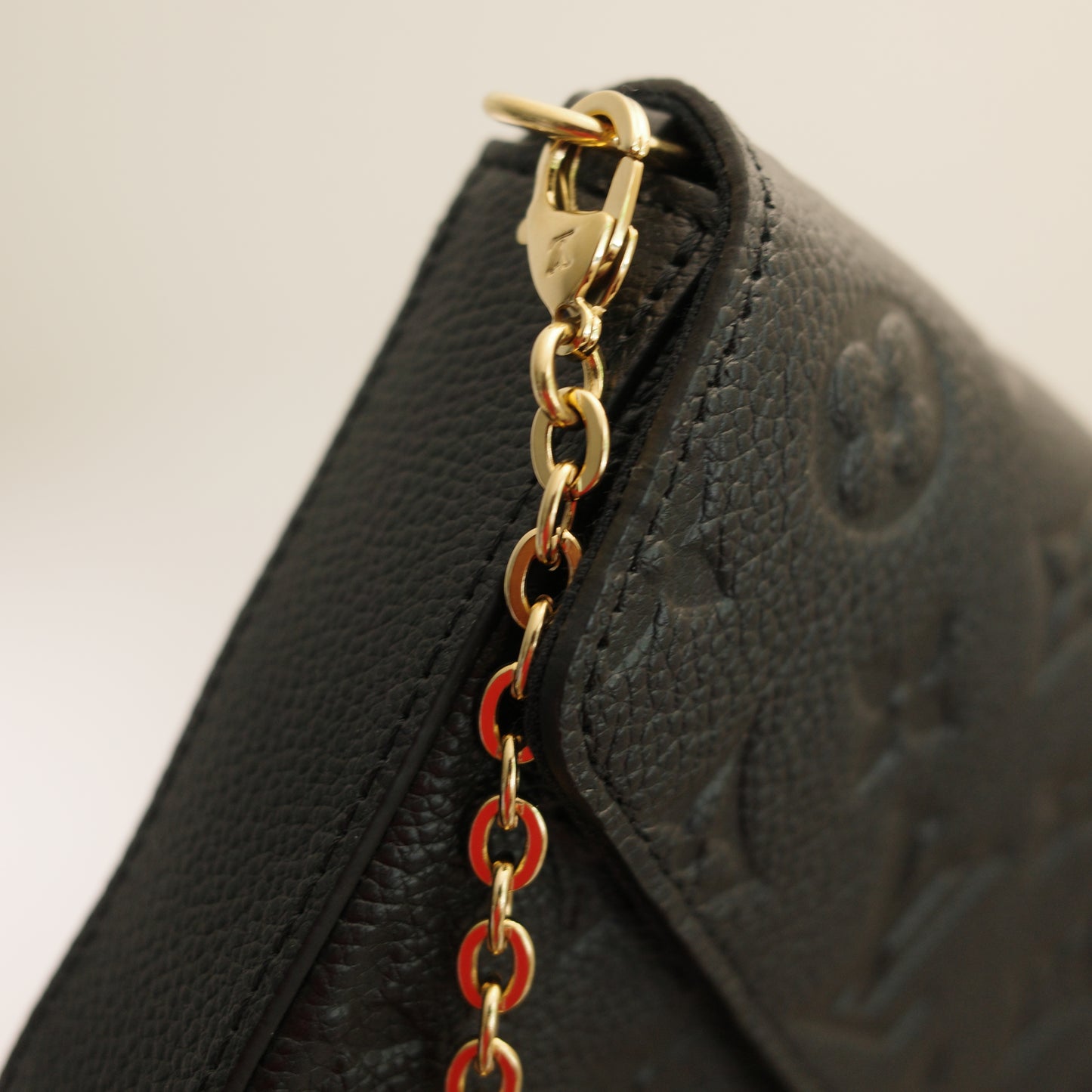 LOUIS VUITTON Black Empreinte Felice Pochette