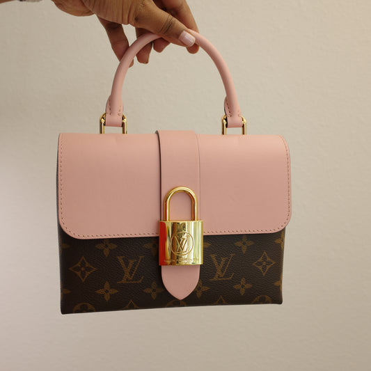 LOUIS VUITTON Locky BB Pink Monogram Crossbody Bag Rose Poudre