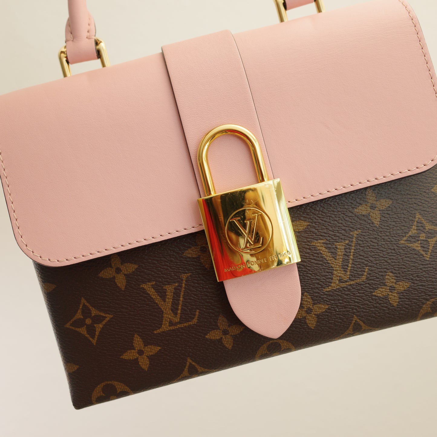 LOUIS VUITTON Locky BB Pink Monogram Crossbody Bag Rose Poudre