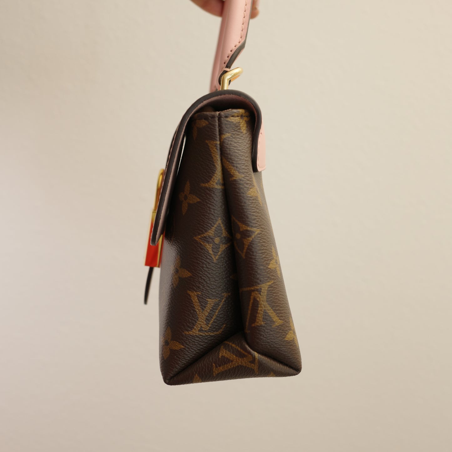 LOUIS VUITTON Locky BB Pink Monogram Crossbody Bag Rose Poudre