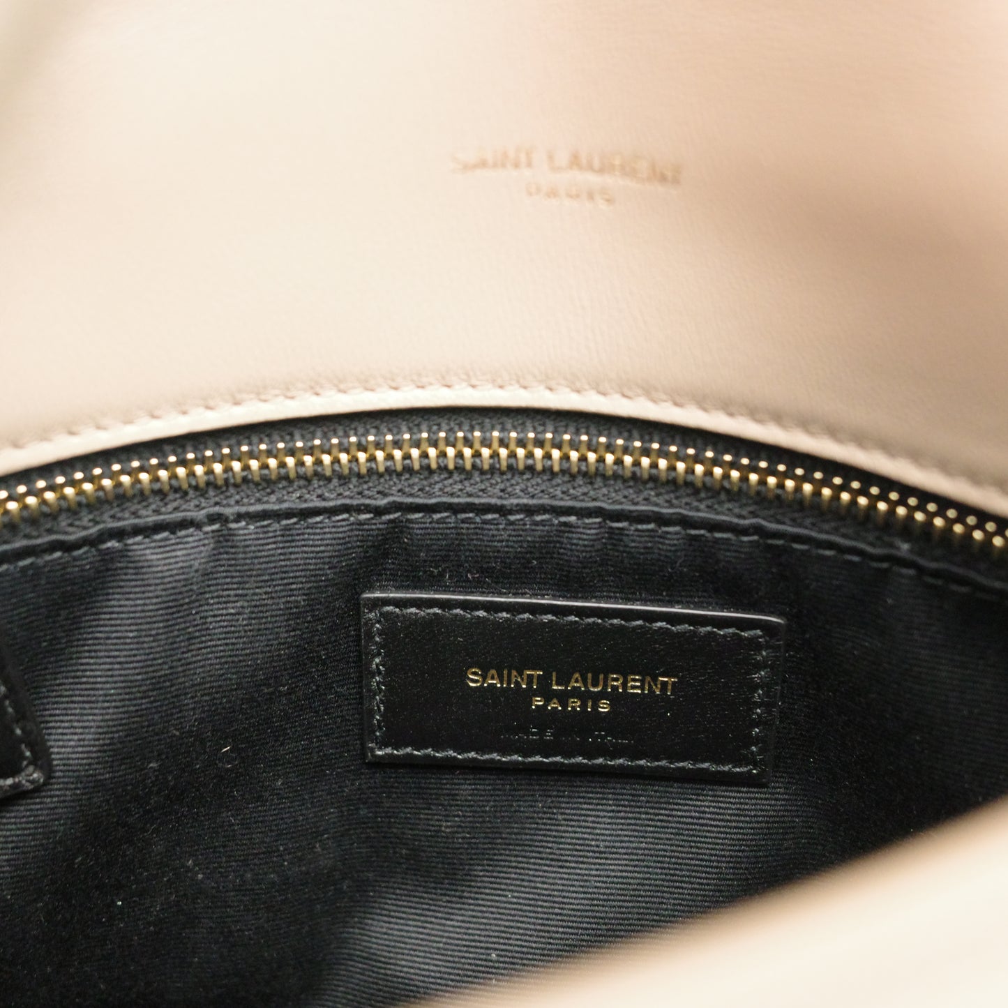 YSL Saint Laurent Small Puffer Bag Beige Lambskin