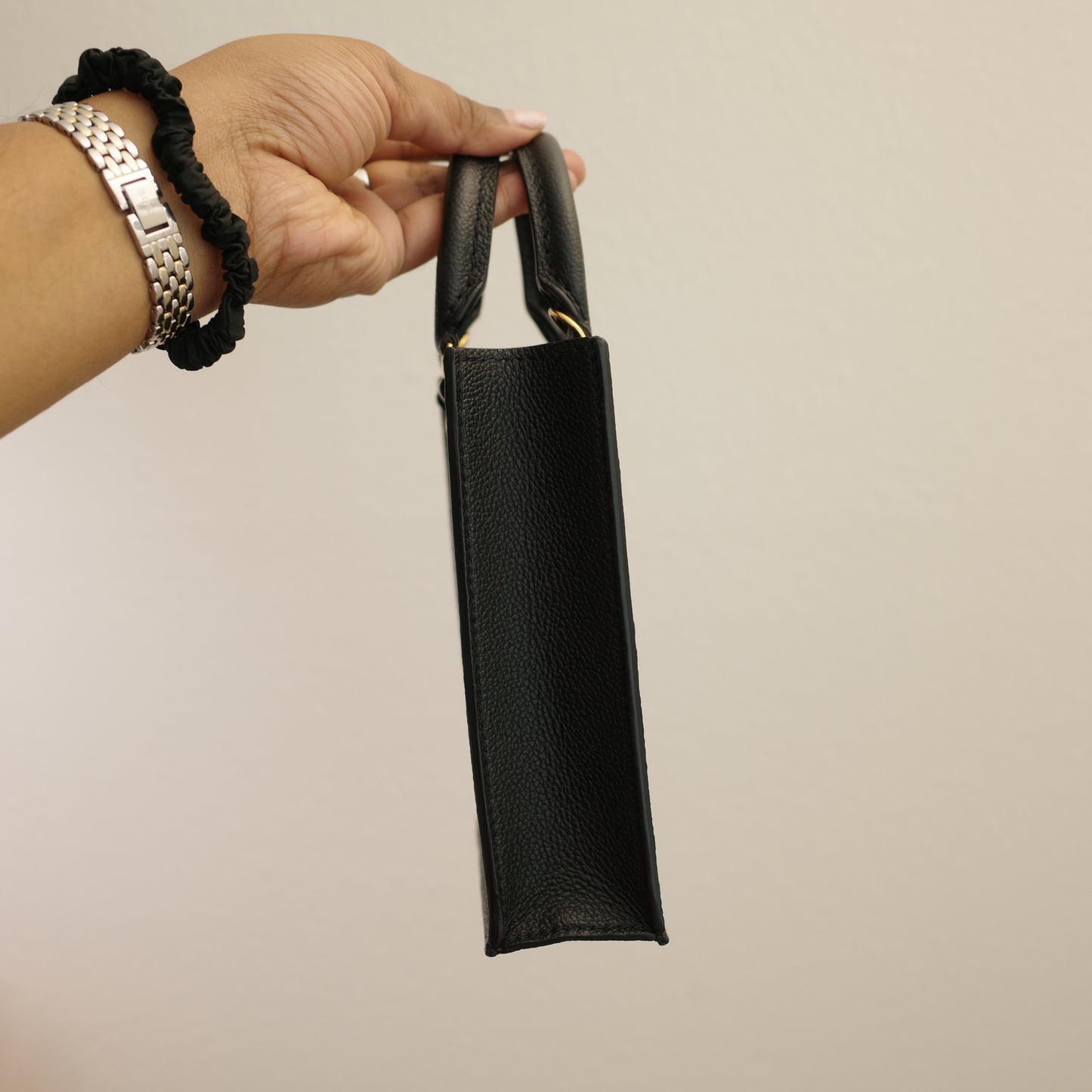 LOUIS VUITTON Petit Sac Plat Black Empreinte Leather