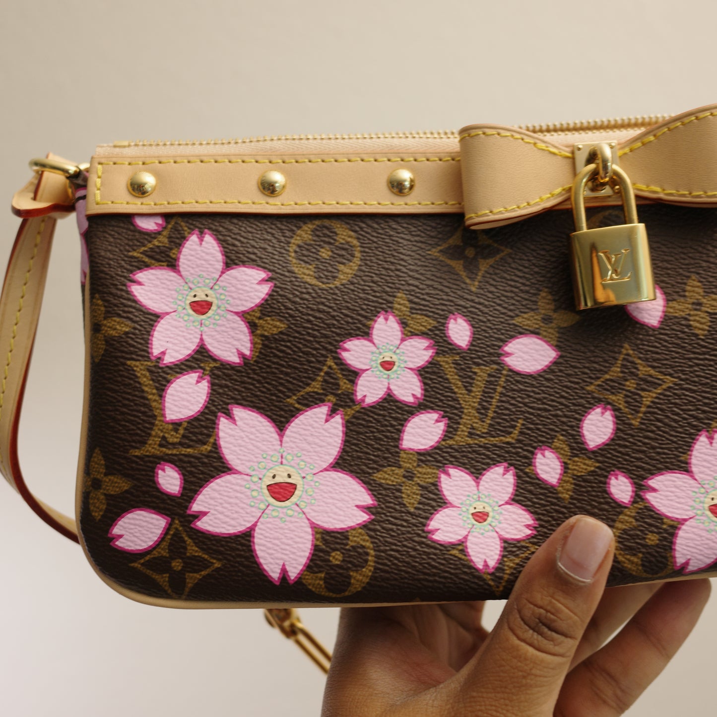 LOUIS VUITTON LV x TM Murakami Cherry Blossom Pochette Accessoires 25th Anniversary Edition