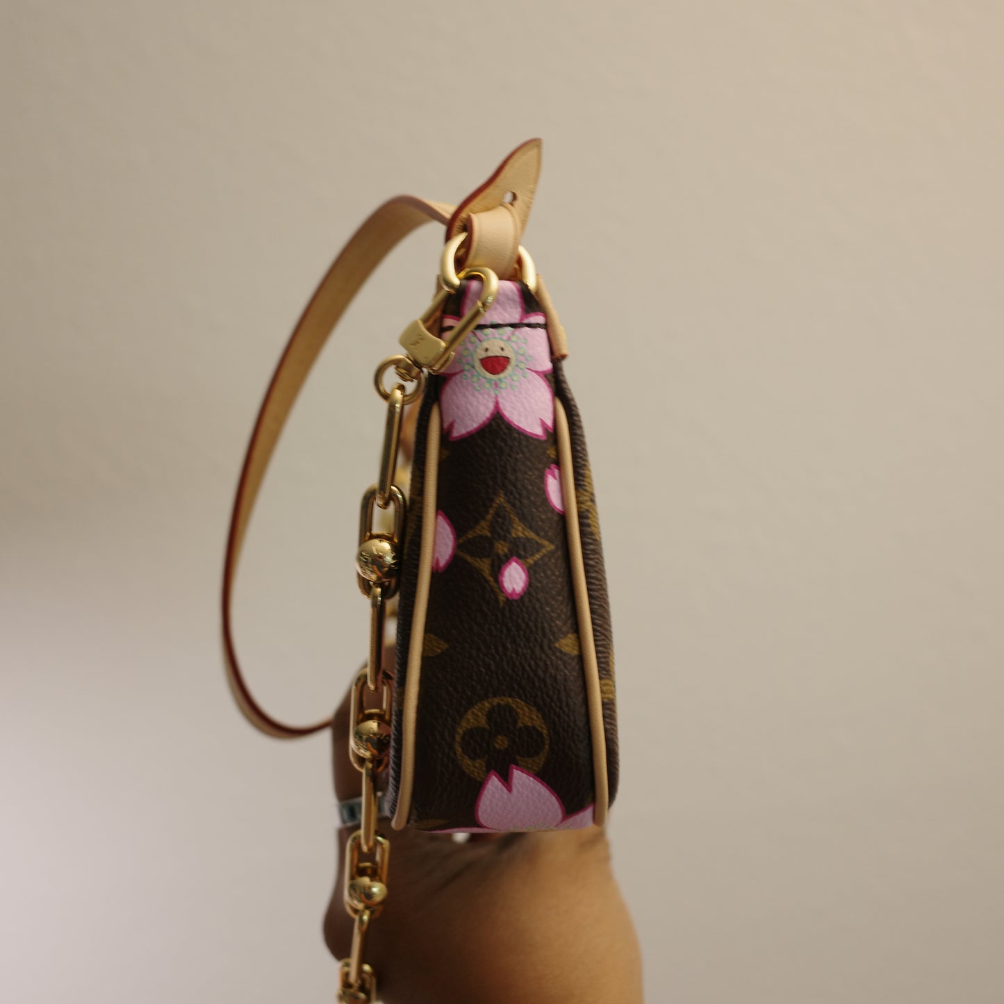 LOUIS VUITTON LV x TM Murakami Cherry Blossom Pochette Accessoires 25th Anniversary Edition