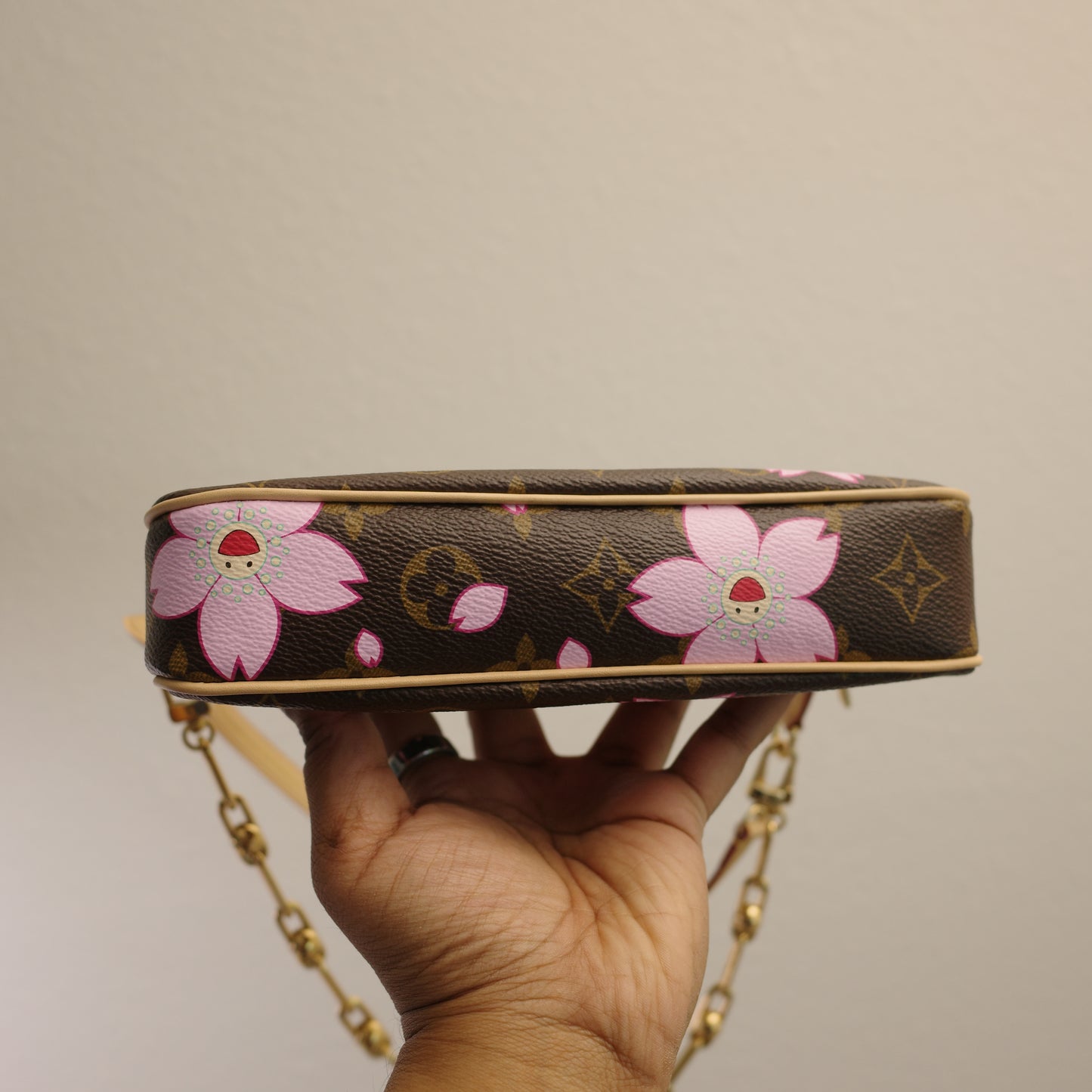 LOUIS VUITTON LV x TM Murakami Cherry Blossom Pochette Accessoires 25th Anniversary Edition