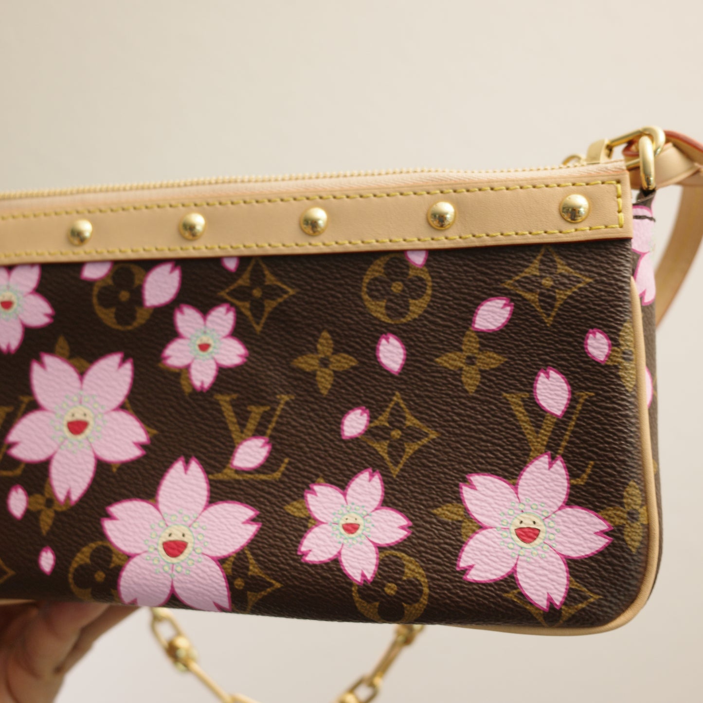 LOUIS VUITTON LV x TM Murakami Cherry Blossom Pochette Accessoires 25th Anniversary Edition