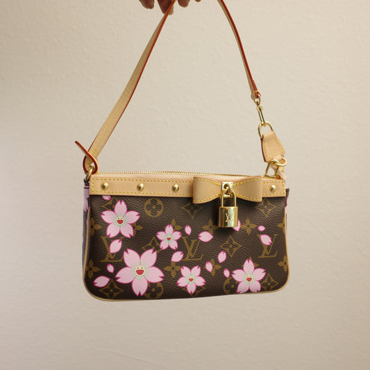 LOUIS VUITTON LV x TM Murakami Cherry Blossom Pochette Accessoires 25th Anniversary Edition