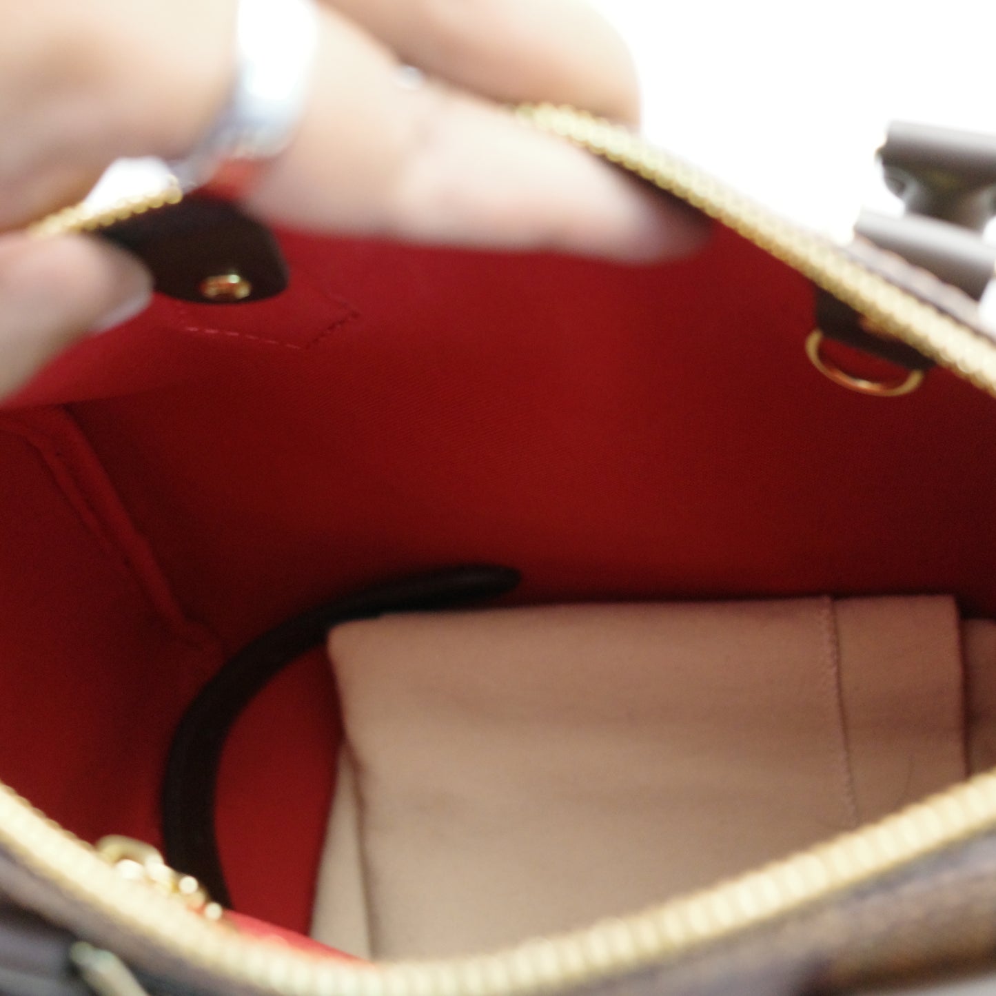 LOUIS VUITTON Damier Ebene Speedy Bandoliere 25