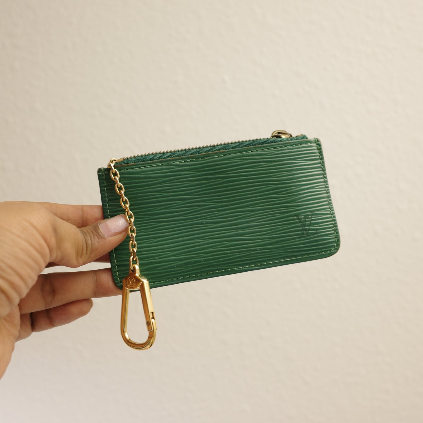 LOUIS VUITTON Epi Leather Green Key Cles