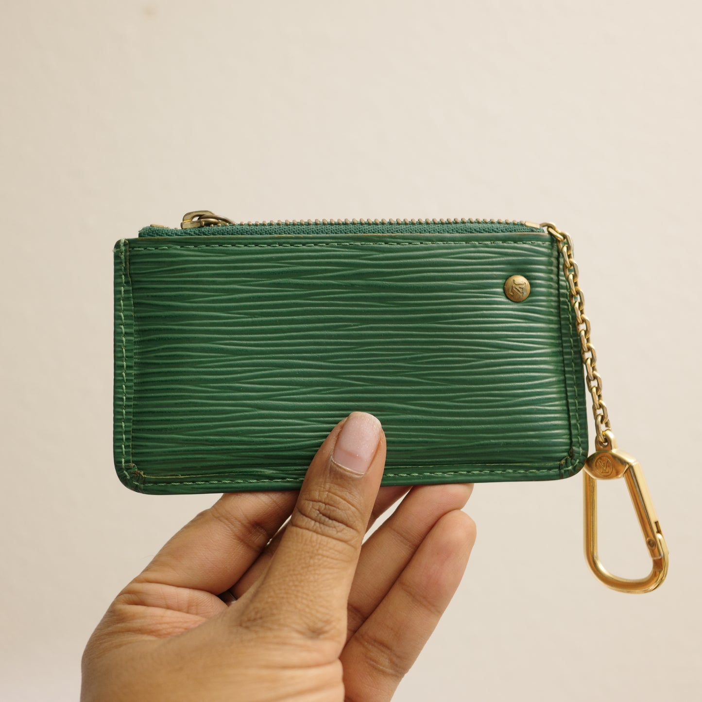 LOUIS VUITTON Epi Leather Green Key Cles