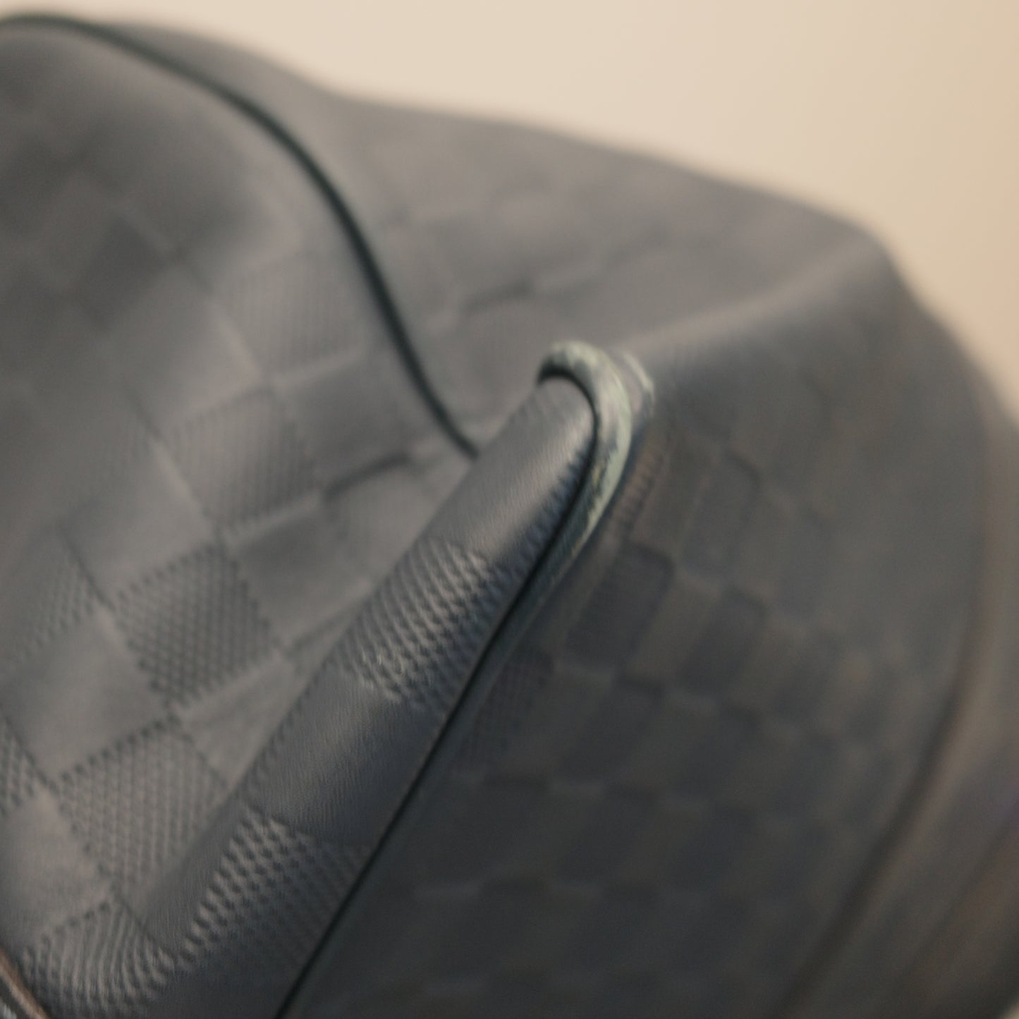 LOUIS VUITTON Blue Damier Infini Keepall 45 Bandoulière