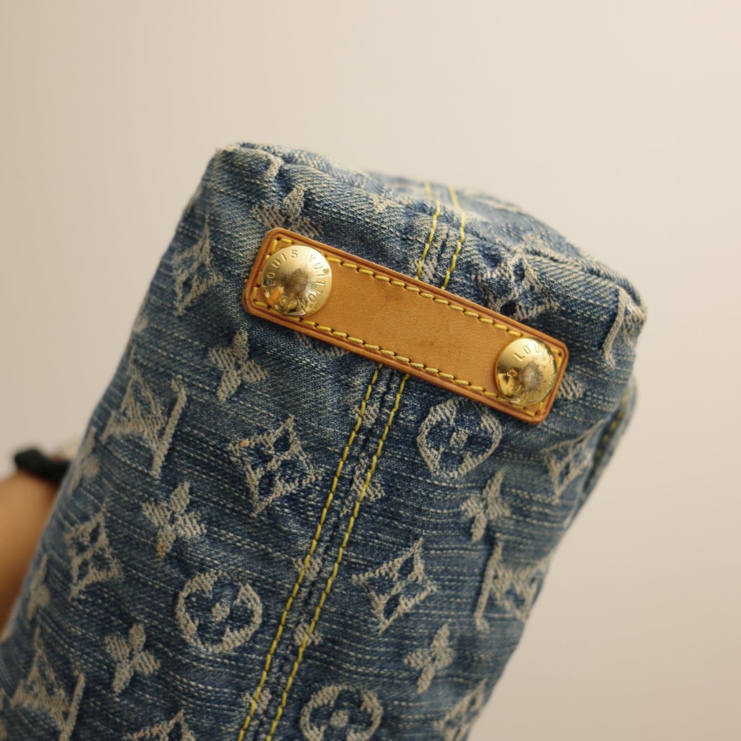 LOUIS VUITTON Vintage Blue Denim Baggy PM