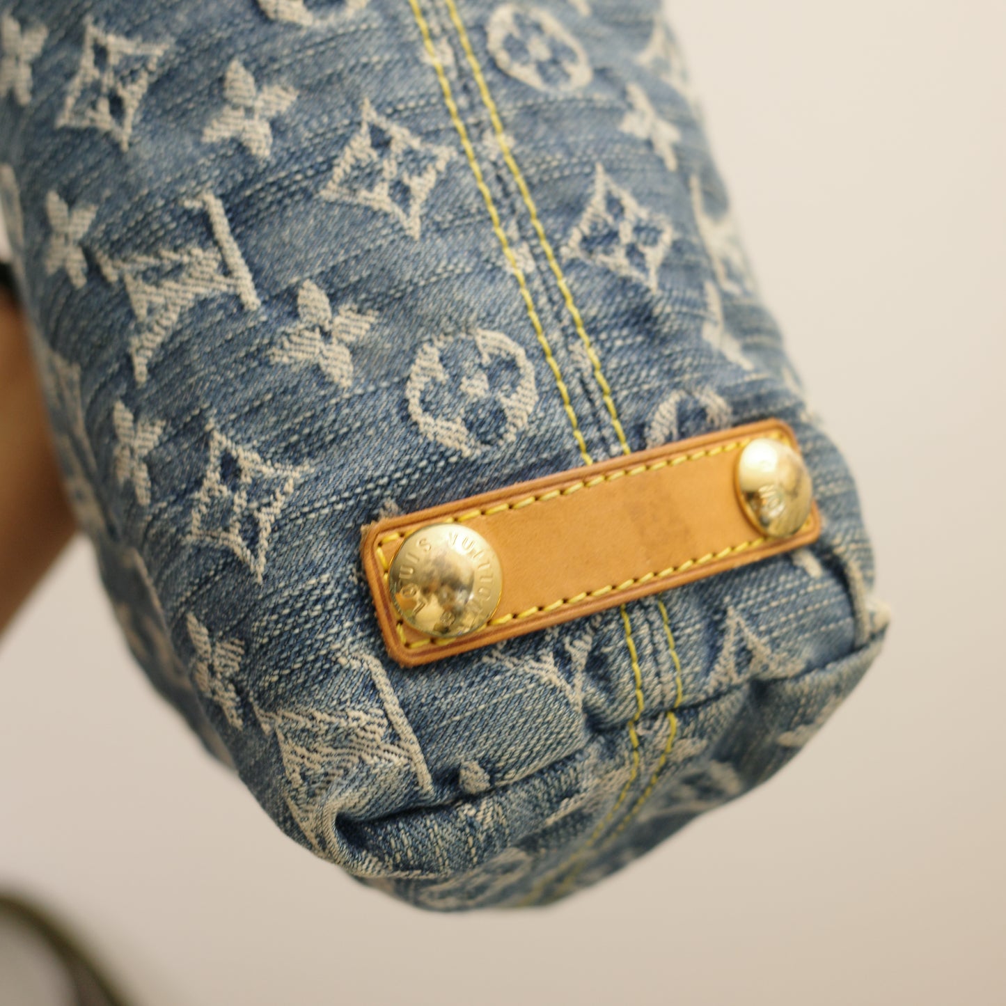 LOUIS VUITTON Vintage Blue Denim Baggy PM
