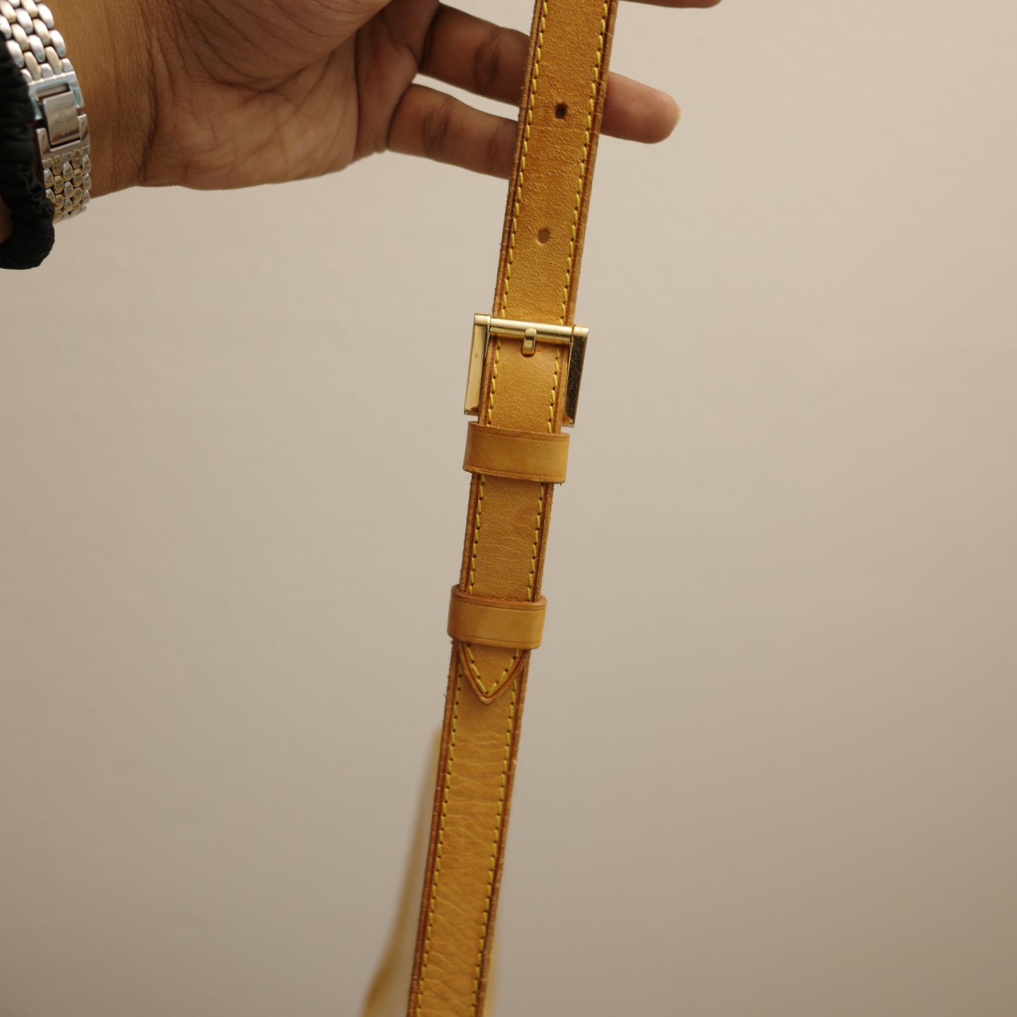 LOUIS VUITTON Vernis Yellow Musette Tango