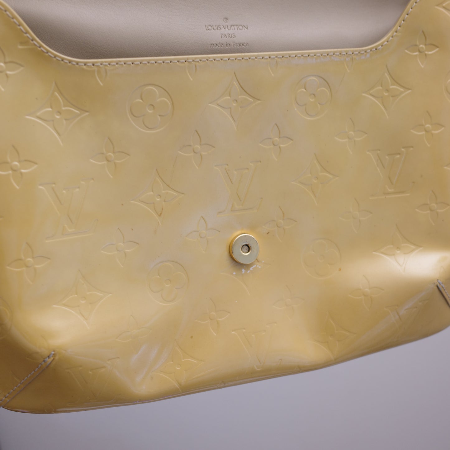 LOUIS VUITTON Vernis Yellow Musette Tango
