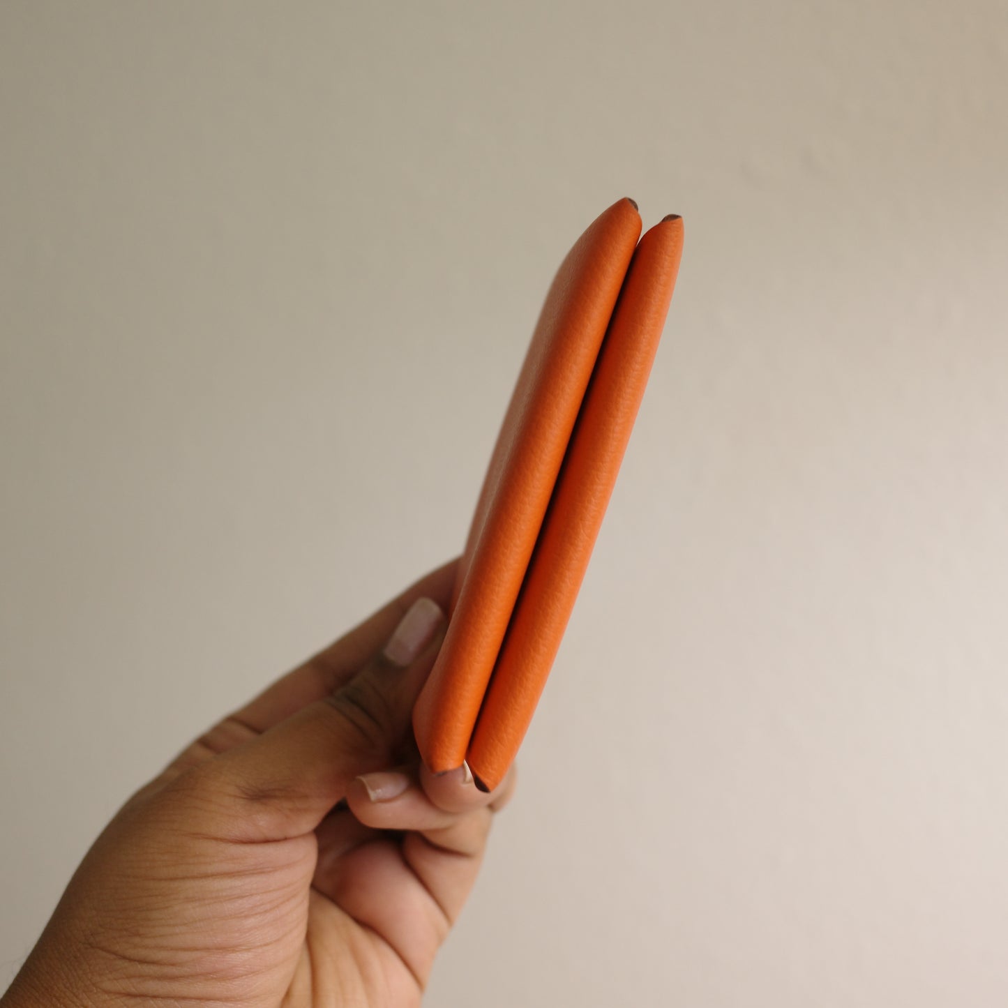 Hermes Calvi Card Case Orange