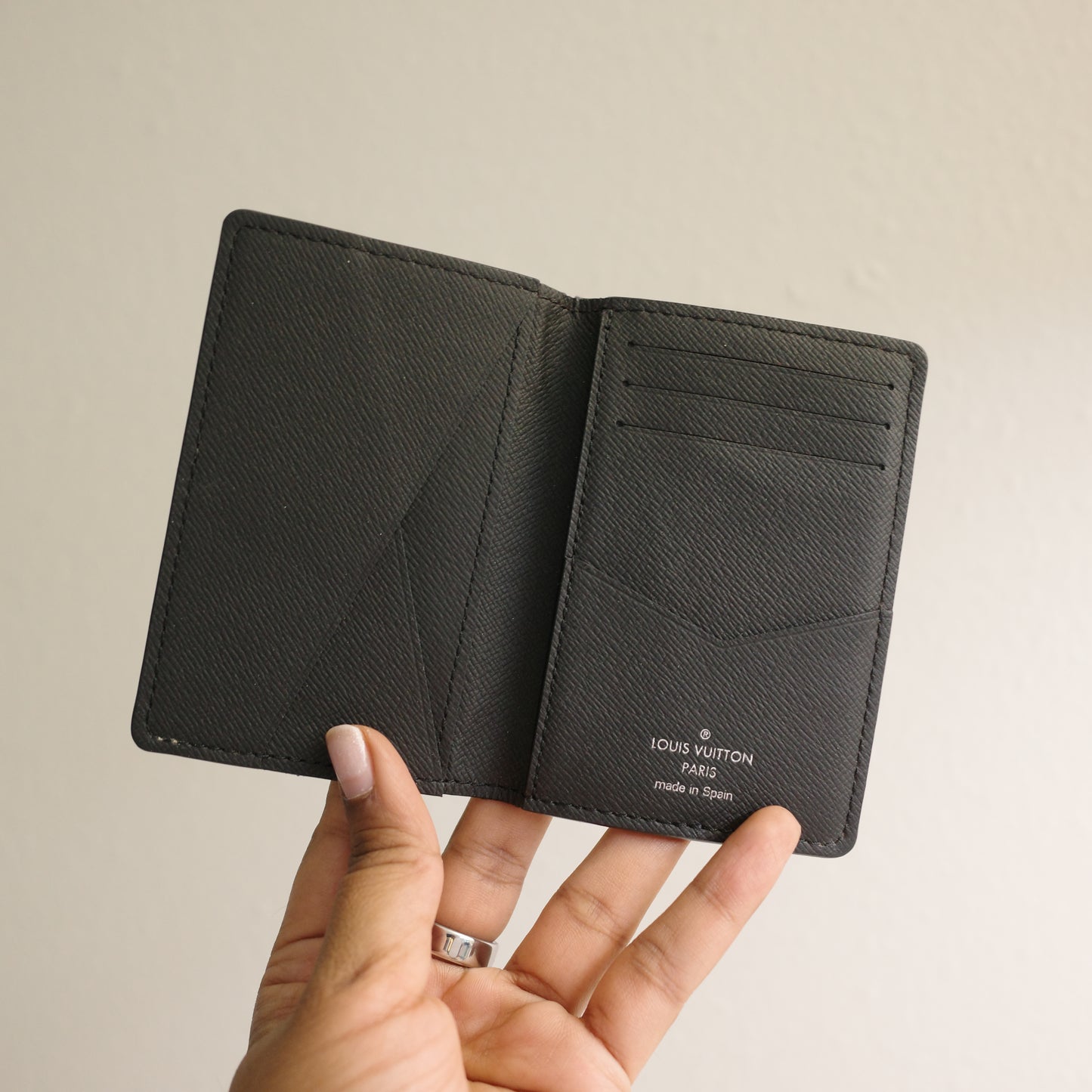 LOUIS VUITTON Monogram Eclipse Pocket Organizer Wallet