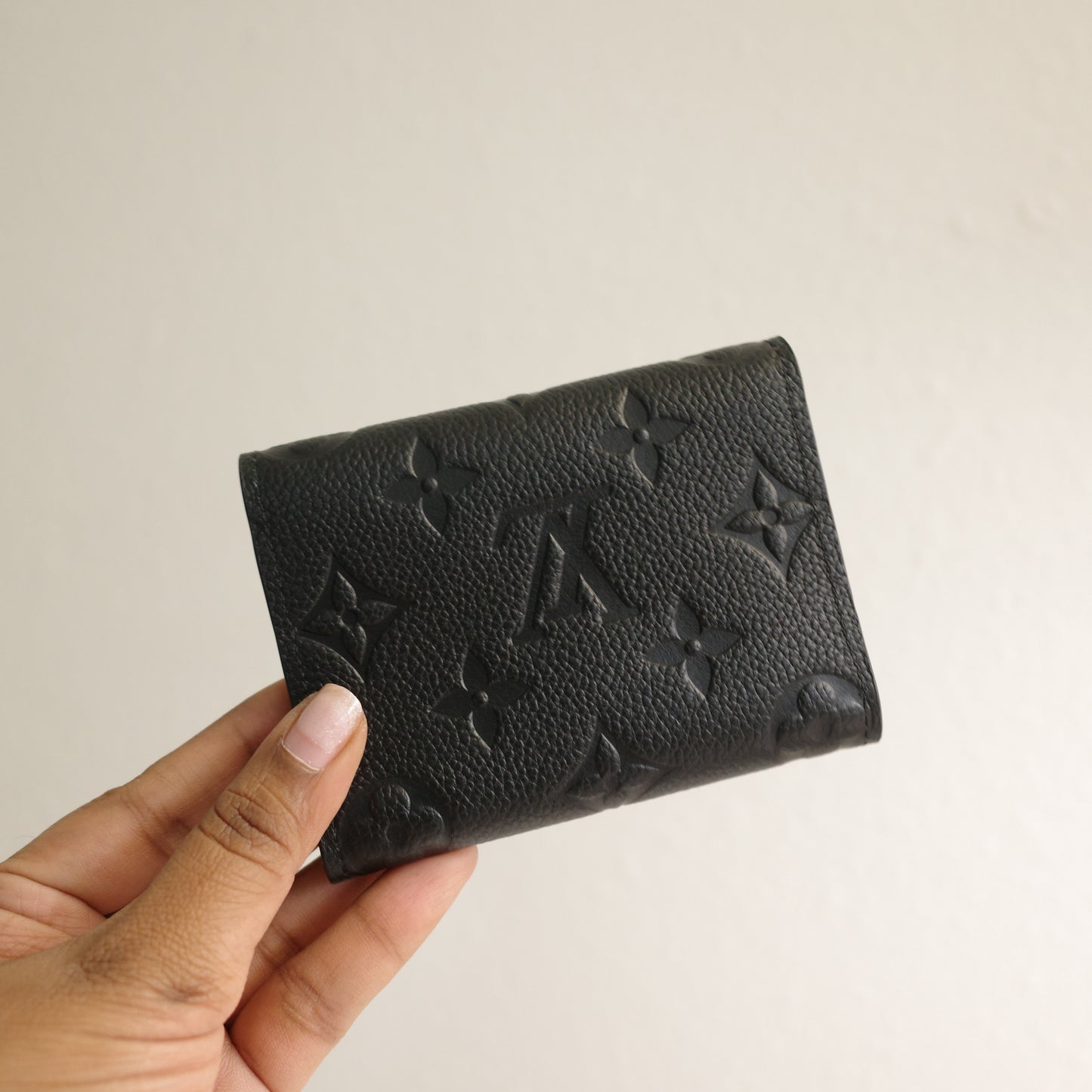 Louis Vuitton Black Empreinte Leather Business Card Holder