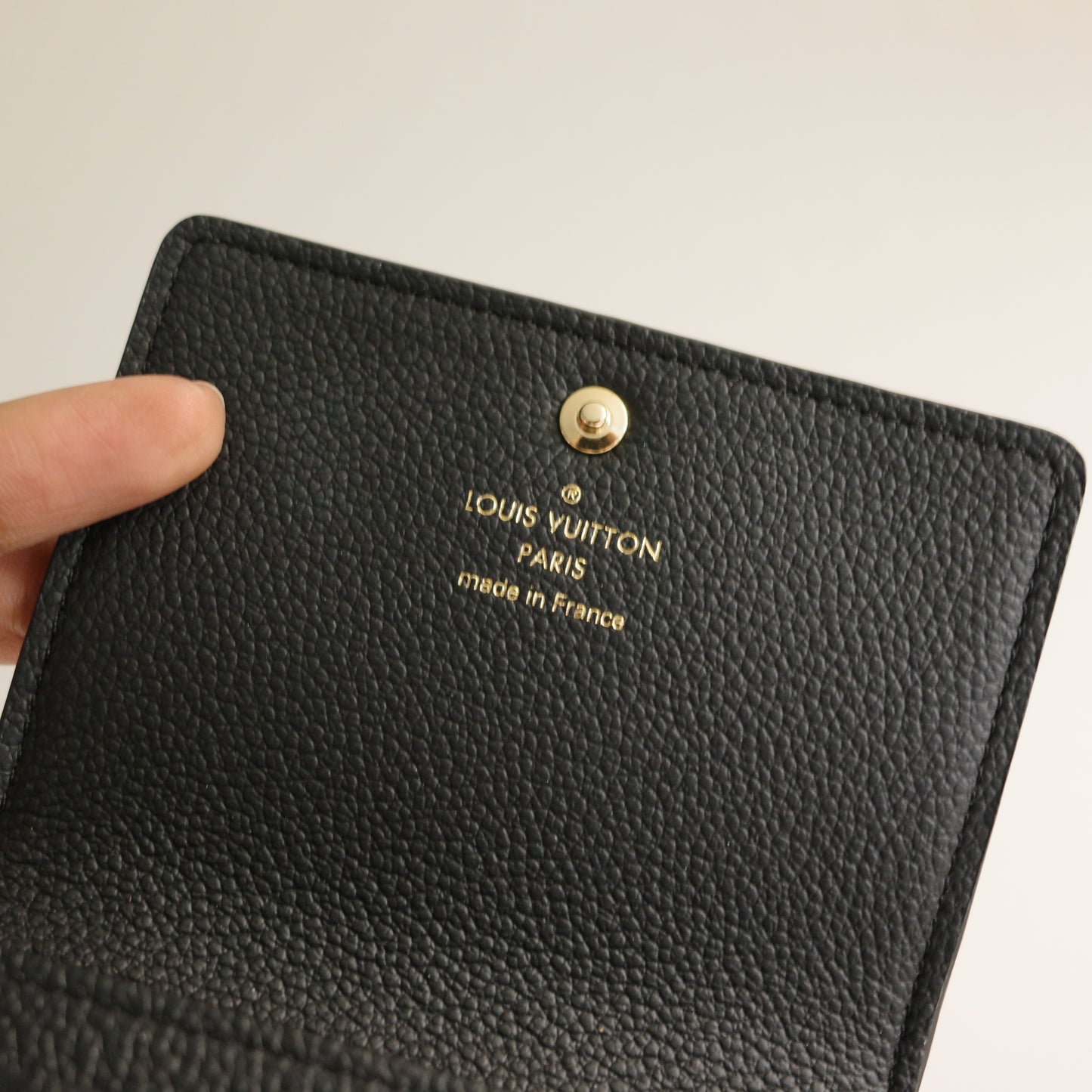 Louis Vuitton Black Empreinte Leather Business Card Holder