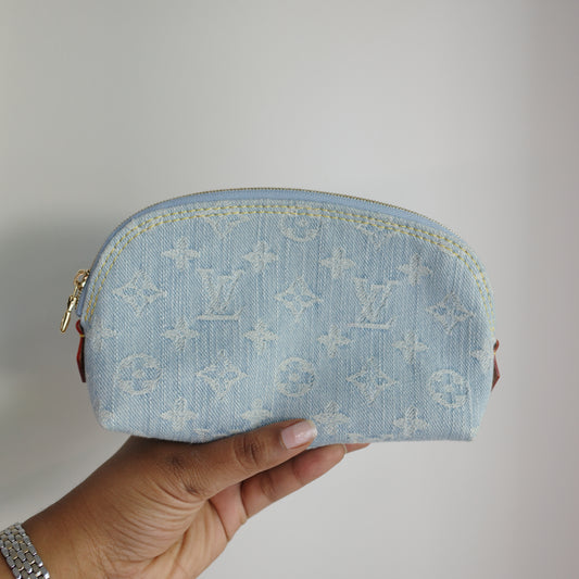 LOUIS VUITTON Sky Denim Cosmetic PM