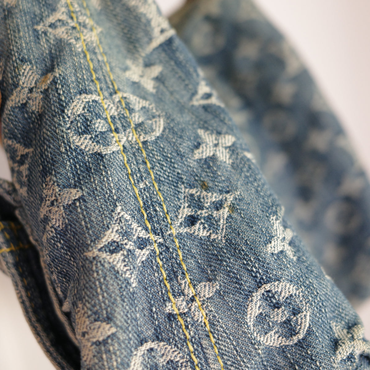 LOUIS VUITTON Vintage Blue Denim Baggy PM