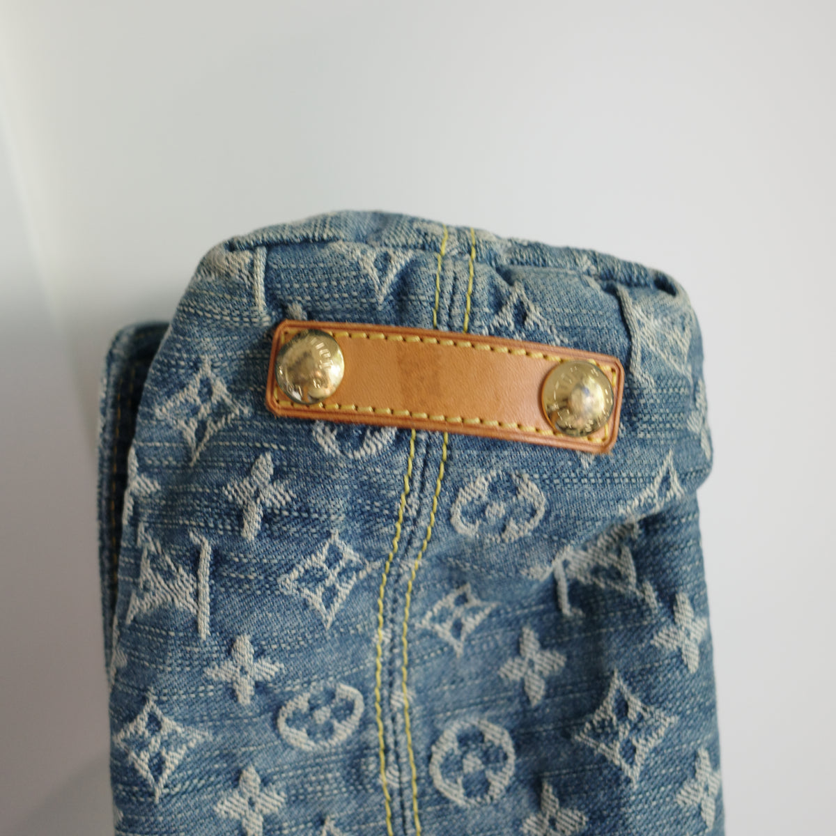LOUIS VUITTON Vintage Blue Denim Baggy PM