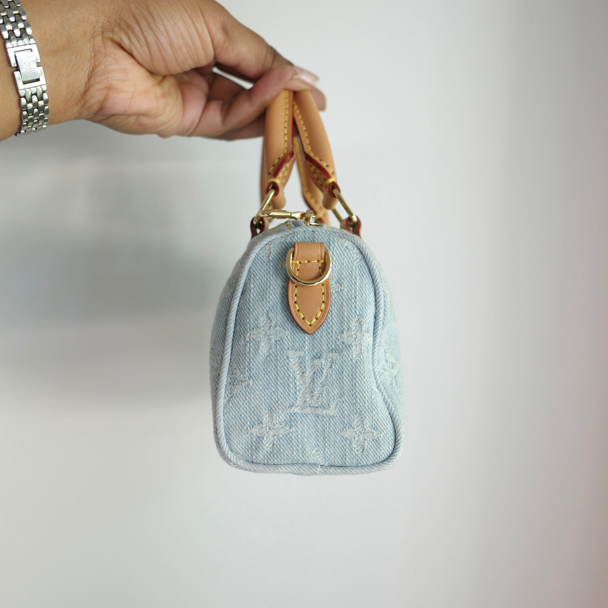 Louis Vuitton Sky Denim Nano Speedy