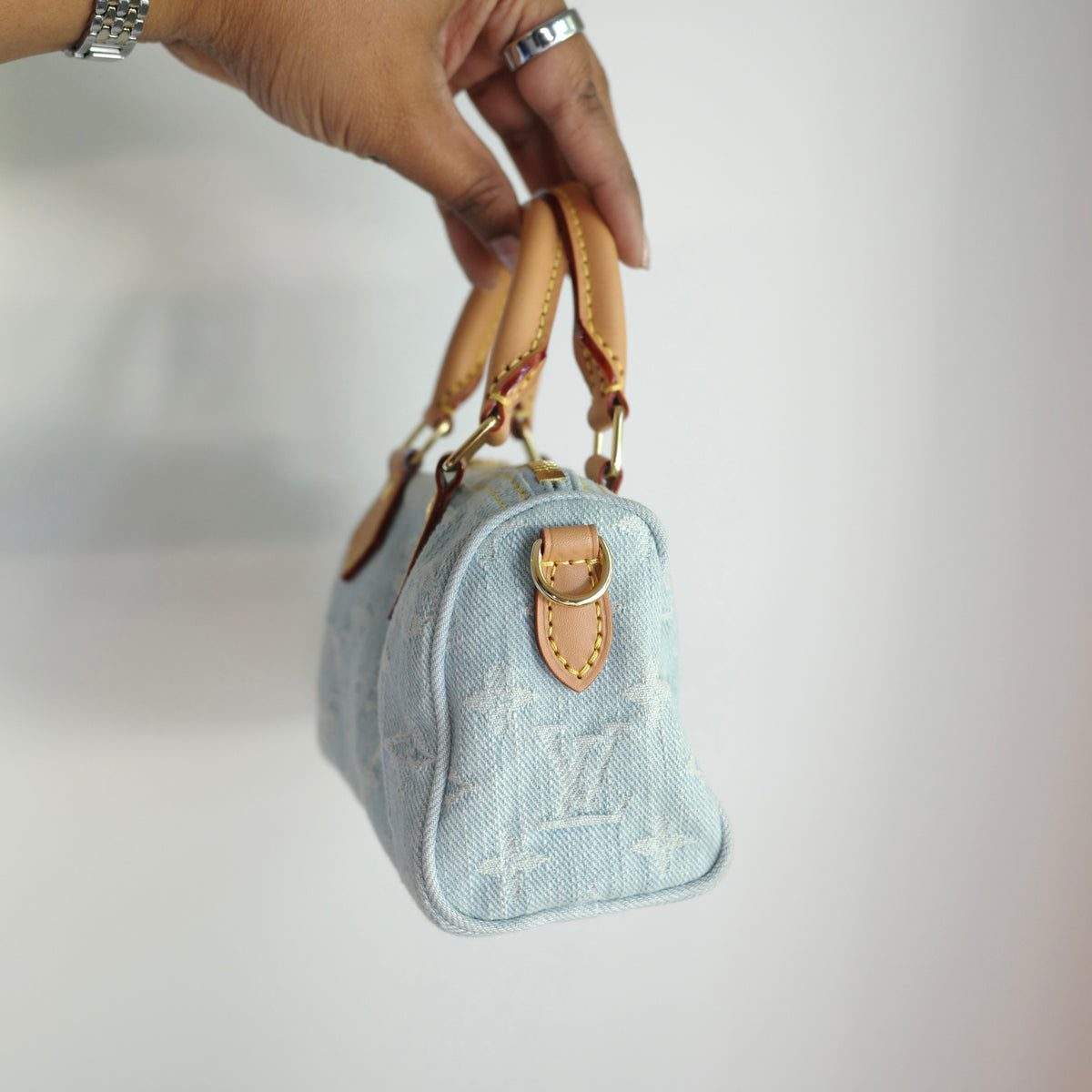 Louis Vuitton Sky Denim Nano Speedy
