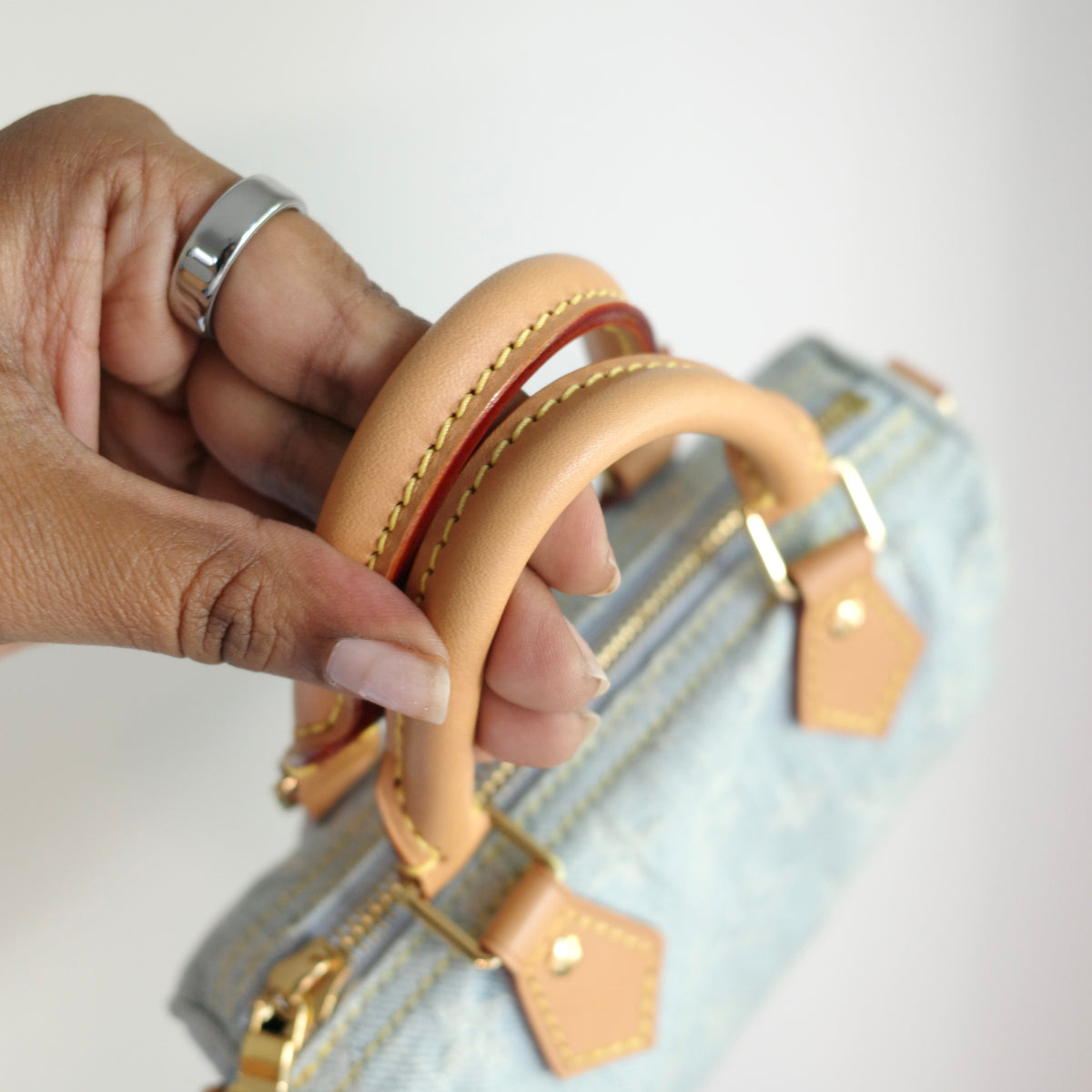 Louis Vuitton Sky Denim Nano Speedy