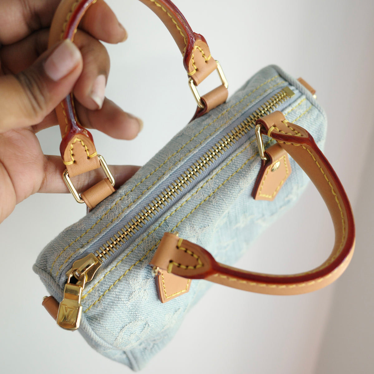 Louis Vuitton Sky Denim Nano Speedy