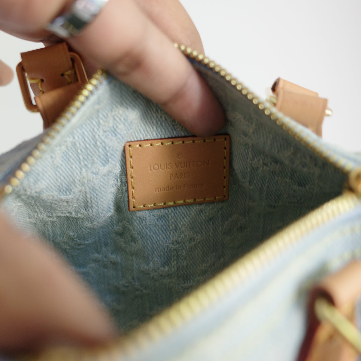 Louis Vuitton Sky Denim Nano Speedy