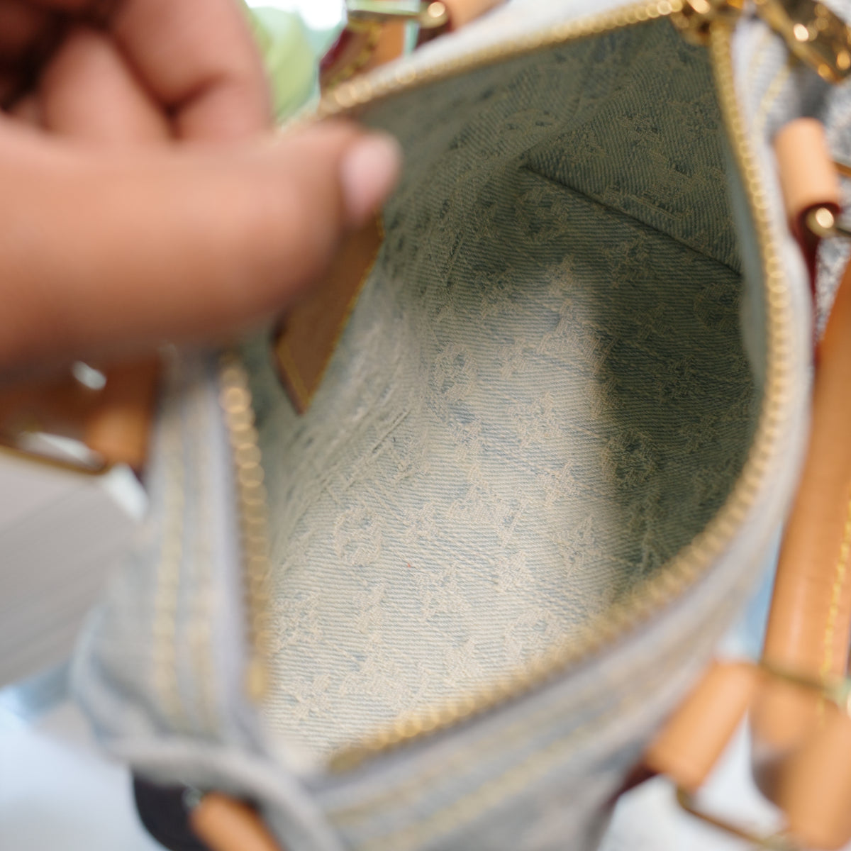 Louis Vuitton Sky Denim Nano Speedy