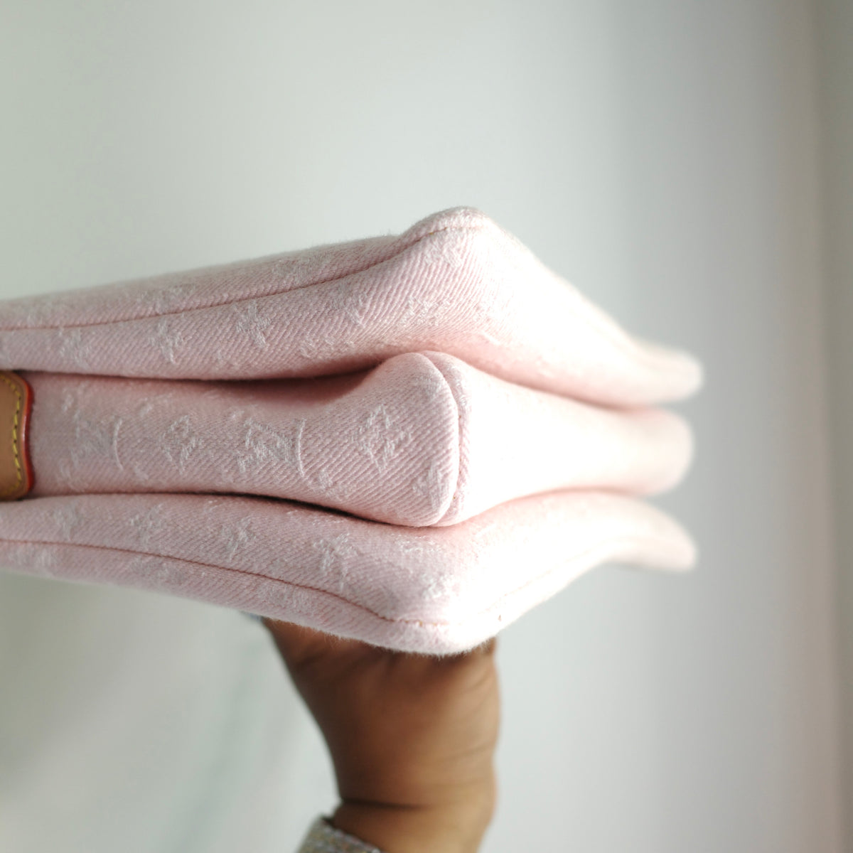 LOUIS VUITTON Light Pink Denim Coussin PM