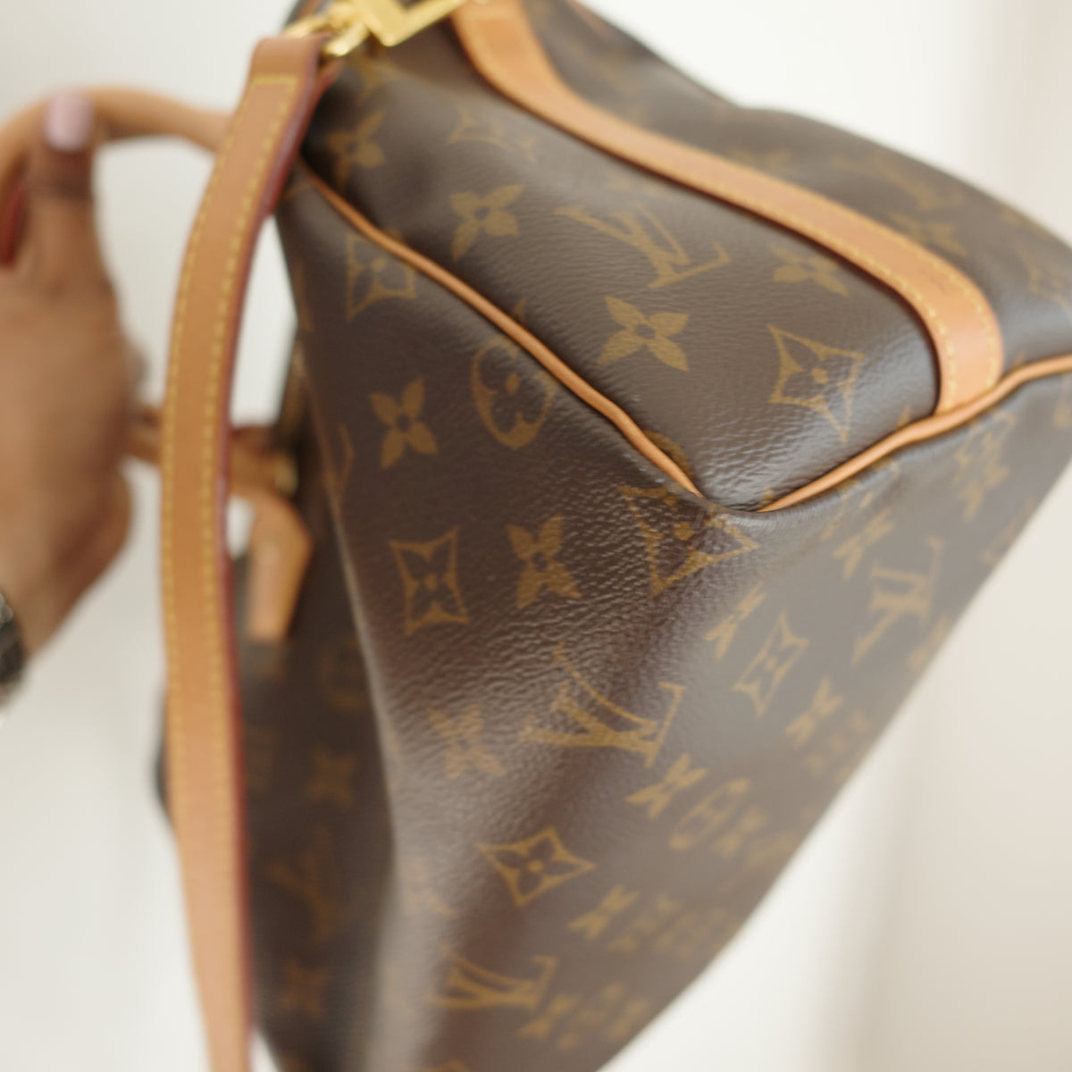 LOUIS VUITTON Monogram Speedy 25 Bandoliere