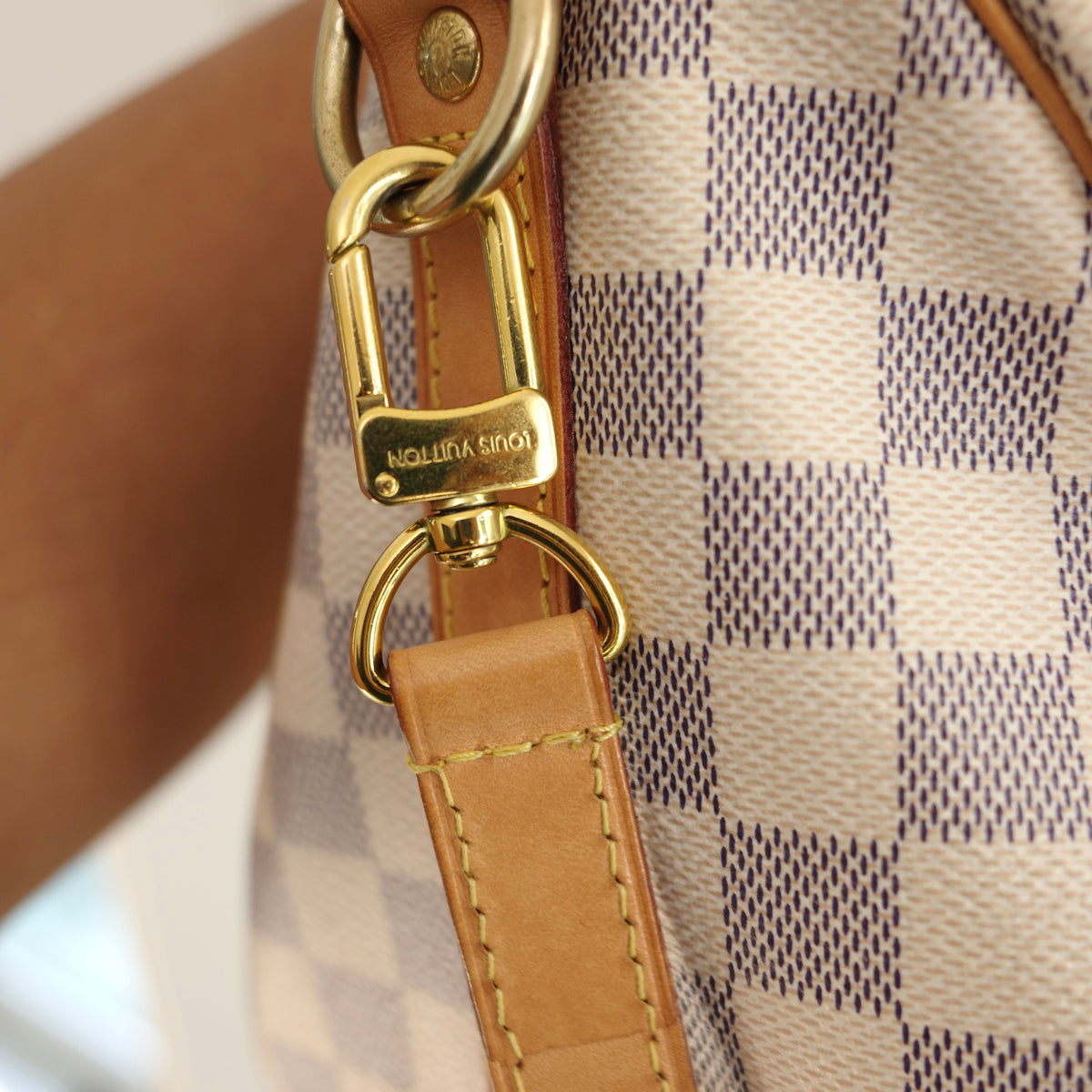 LOUIS VUITTON Damier Azur Speedy 25 Bandoliere